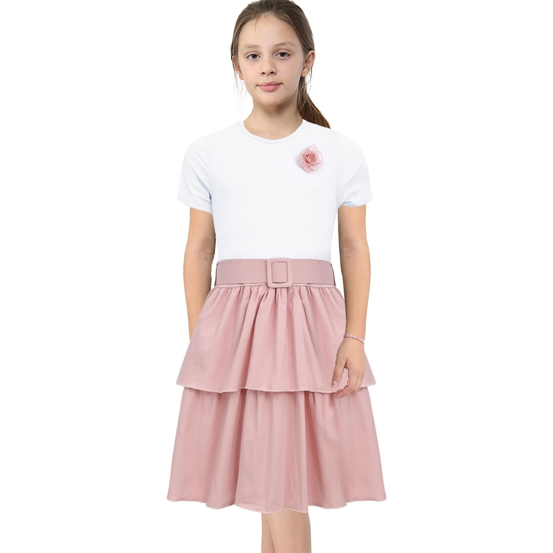 Kids Girls Summer Dress Casual Ruffle Party Dress