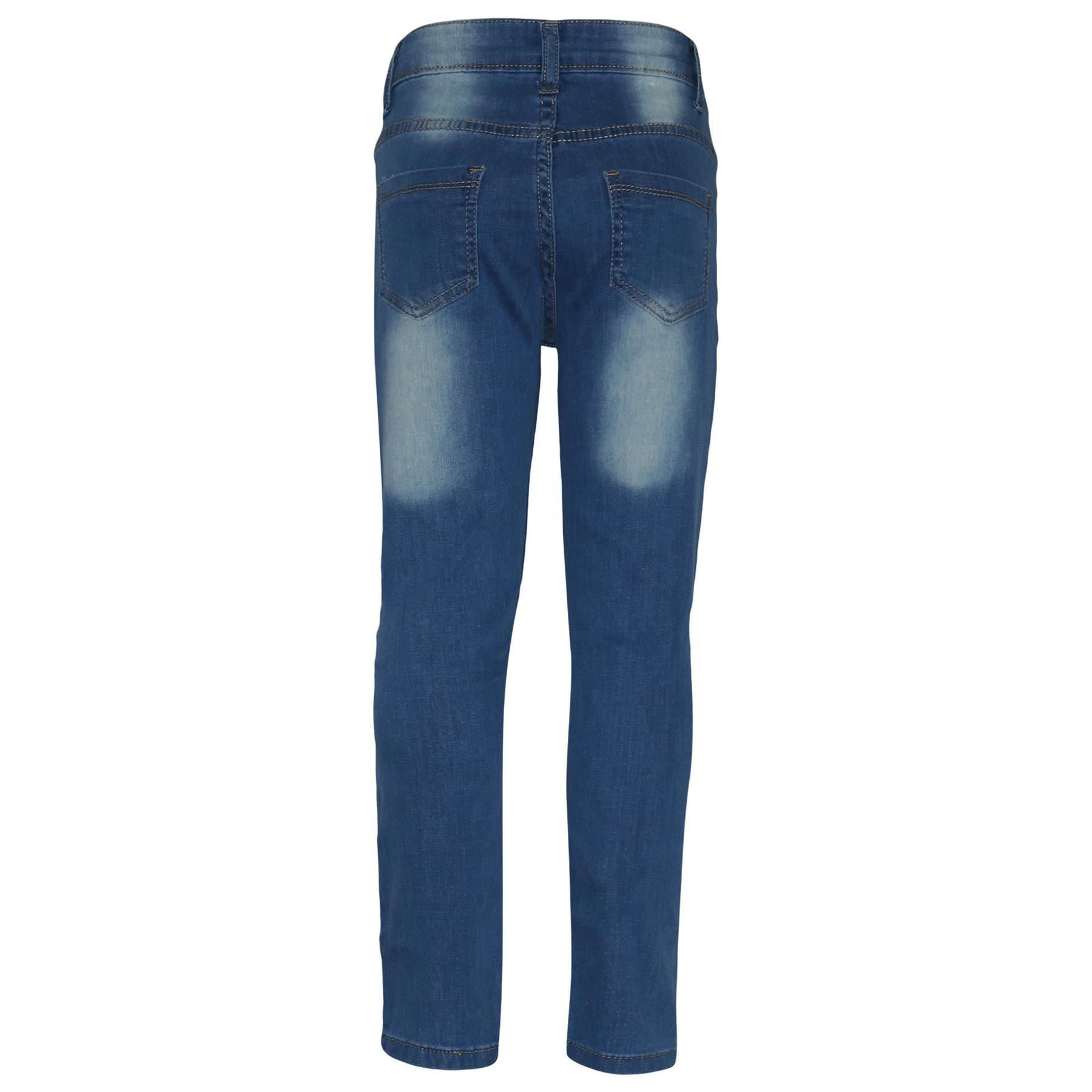 A2Z4 Kids Stretchy Jeans Embroidered Denim Comfortable Jeggings Pant 3-13 Years