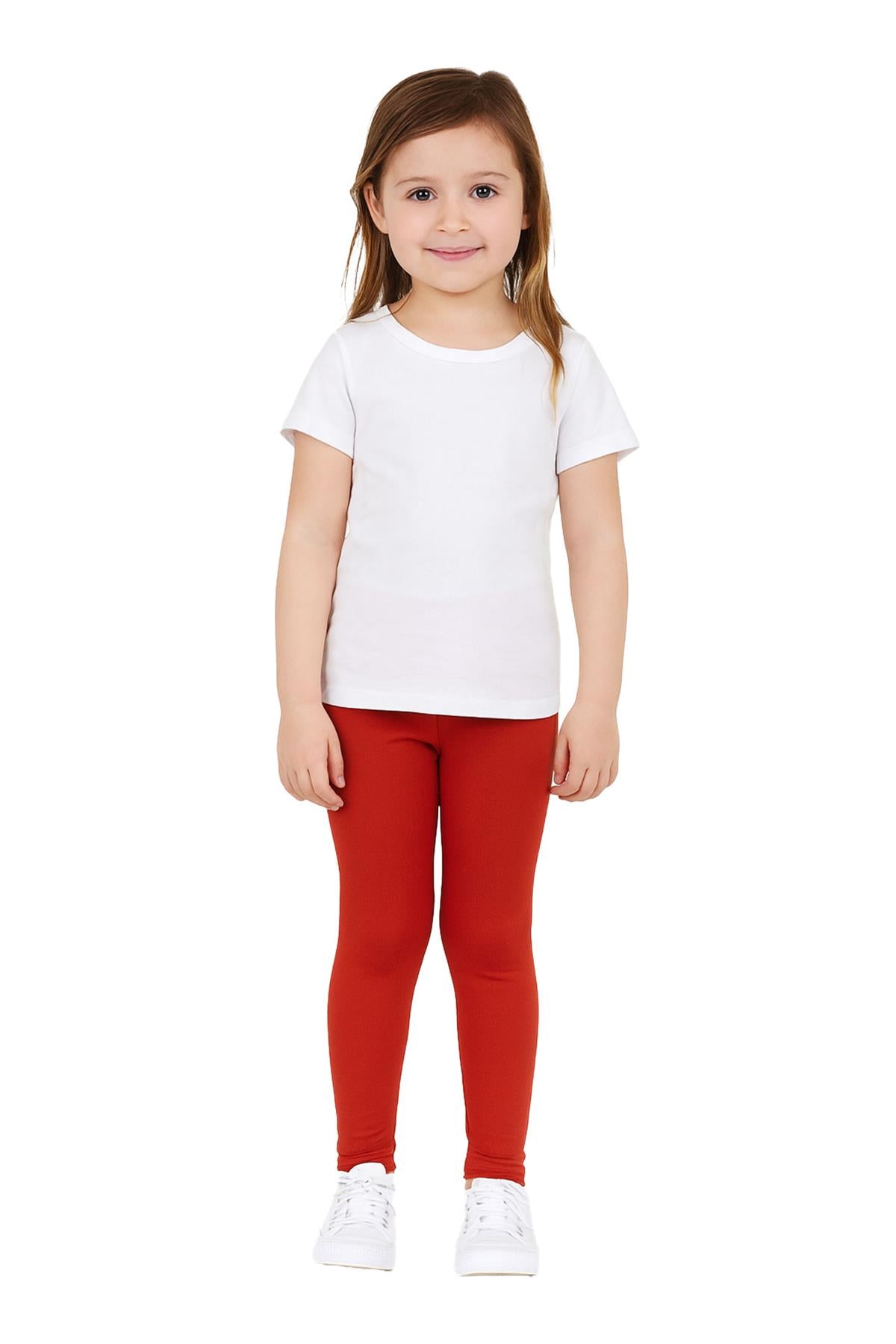 Gilrs Legging Kids Plain Color School Fashion Dance Leggings New Age 5-13 Years