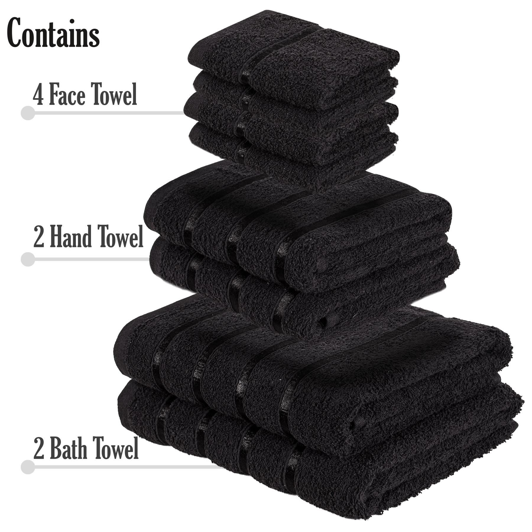 A2Z Luxurious 8 Piece Towel Bale Set  Bath Towels Soft and Absorbent Hand Towel