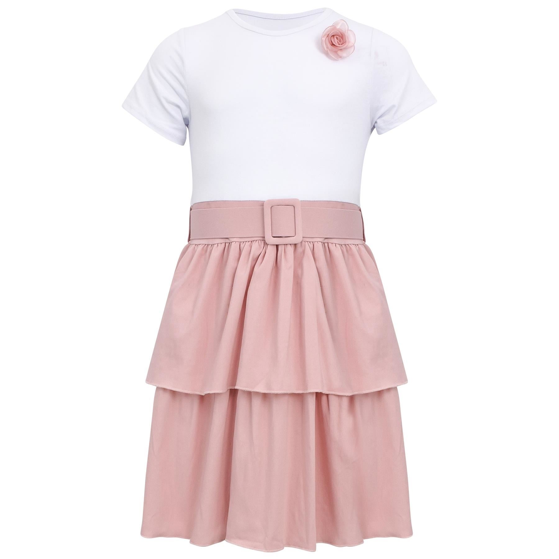 Kids Girls Summer Dress Casual Ruffle Party Dress