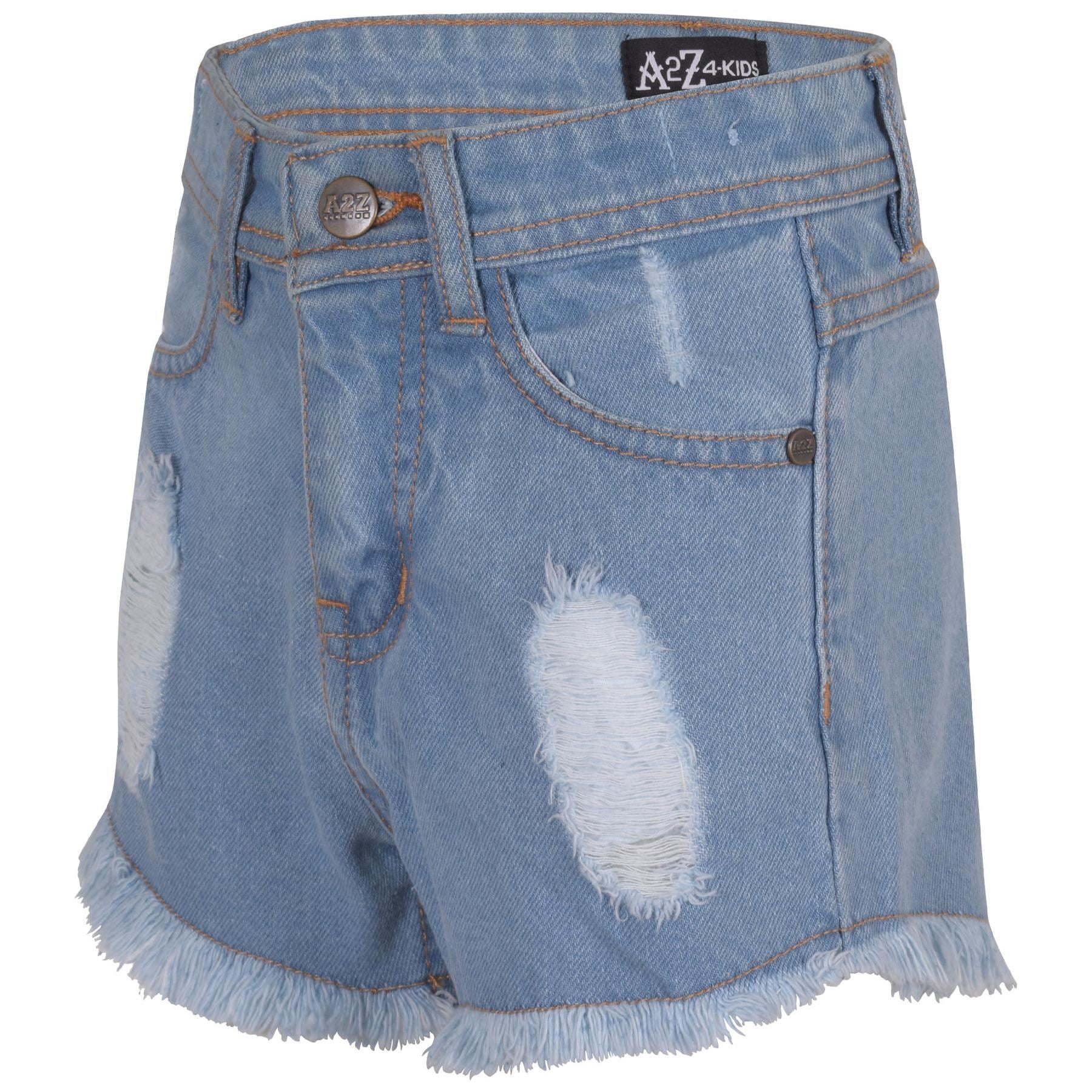 Kids Girls Shorts Ripped Jeans Hot Pants Summer Denim Short