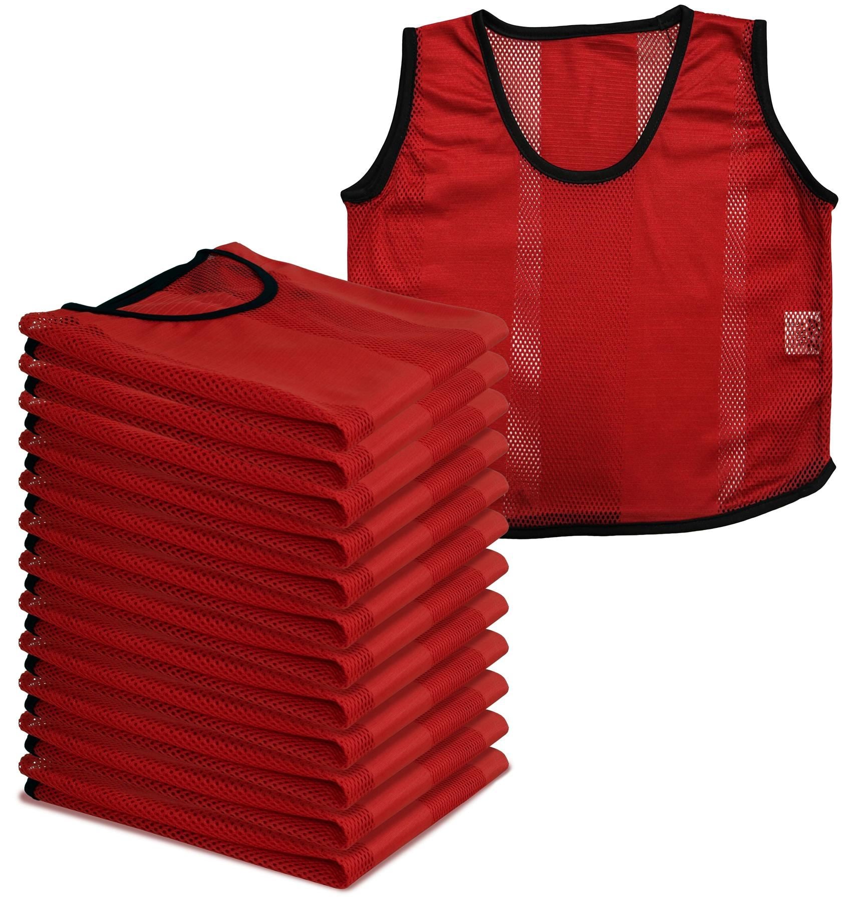 A2Z 12 Pack Sports Mesh Bibs Comfortable During Football Rugby Sports Adult