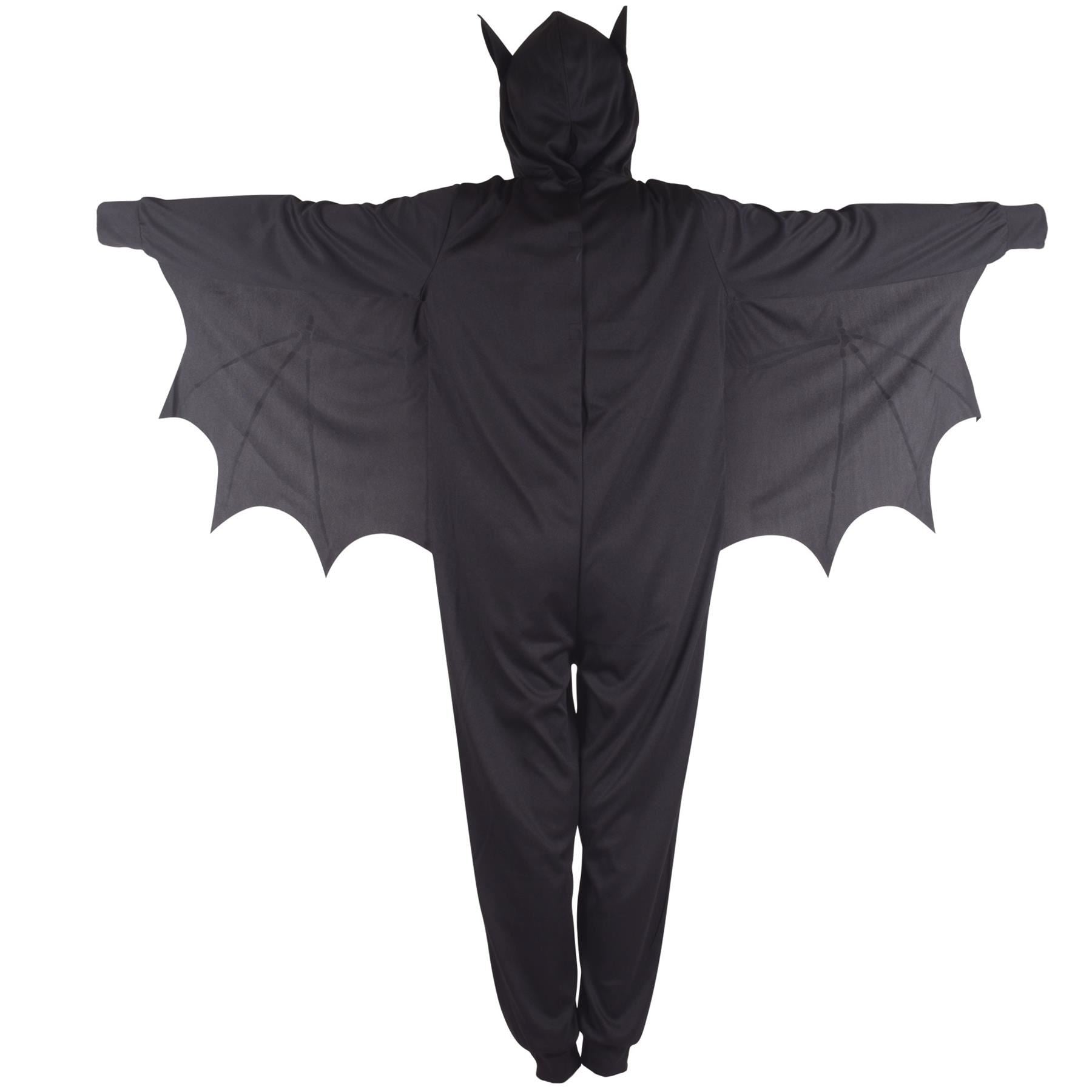 Kids Boys Girls Skeleton Halloween Bat Cosplay Costume