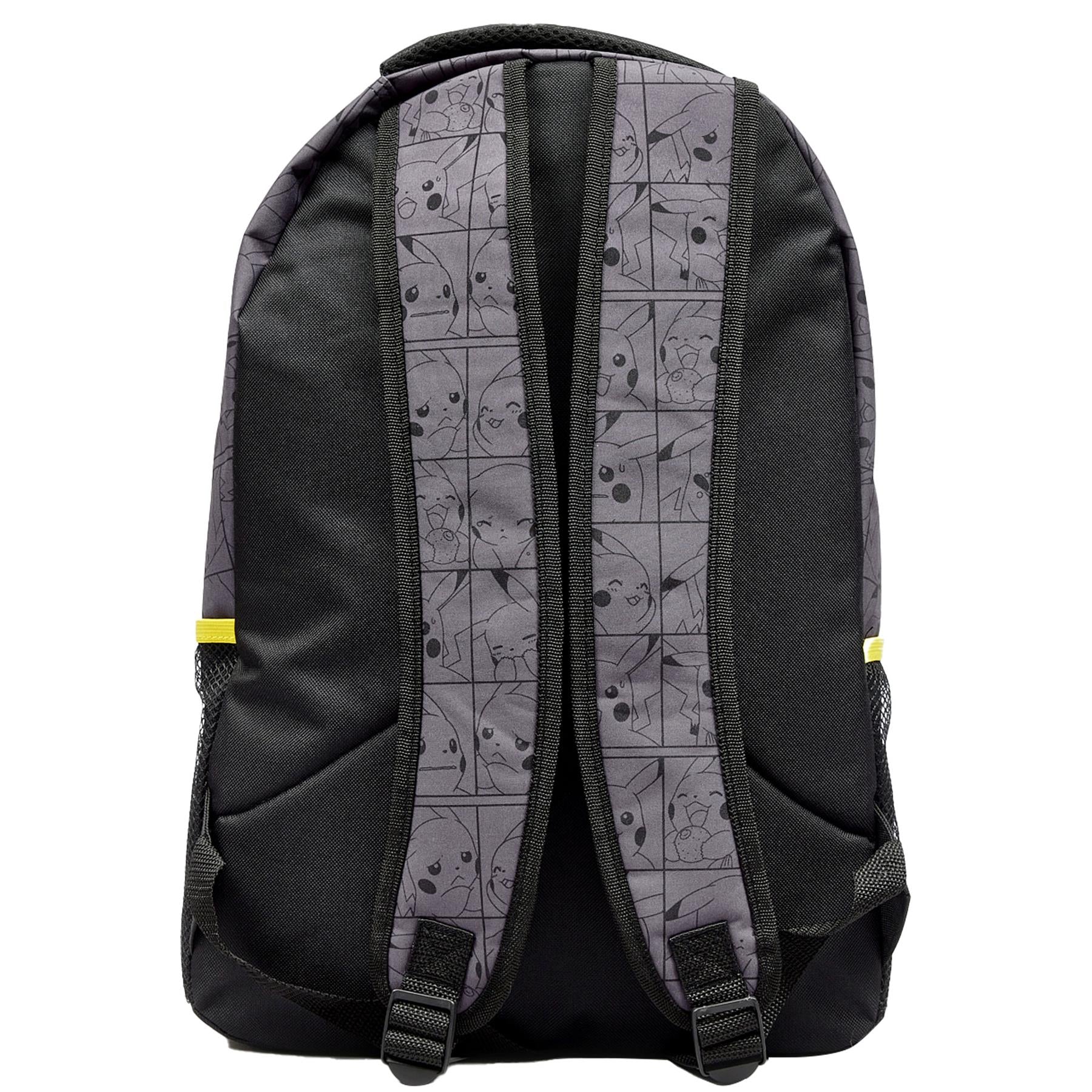 Kids Officially Licensed Pokemon Pikachu Grid Character School Travel Backpack