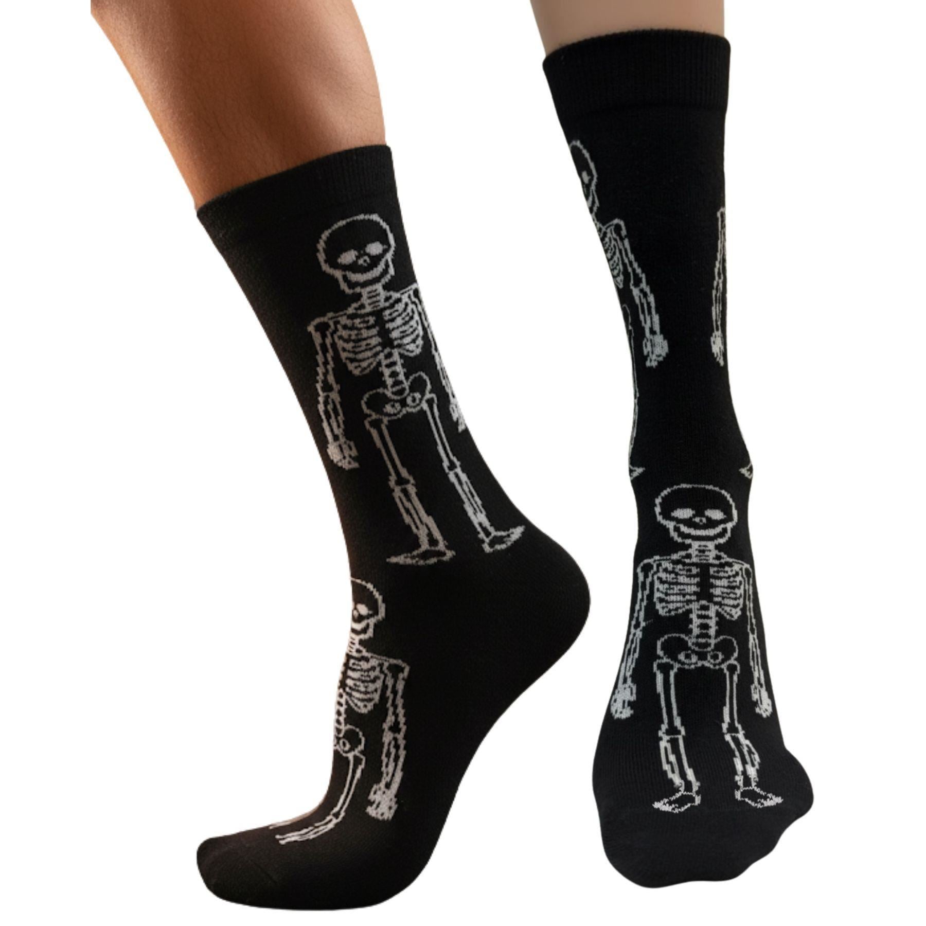 A2Z 4 Kids Girls Boys Novelty Halloween Skeleton Boo Spider Web Warm Crew Socks