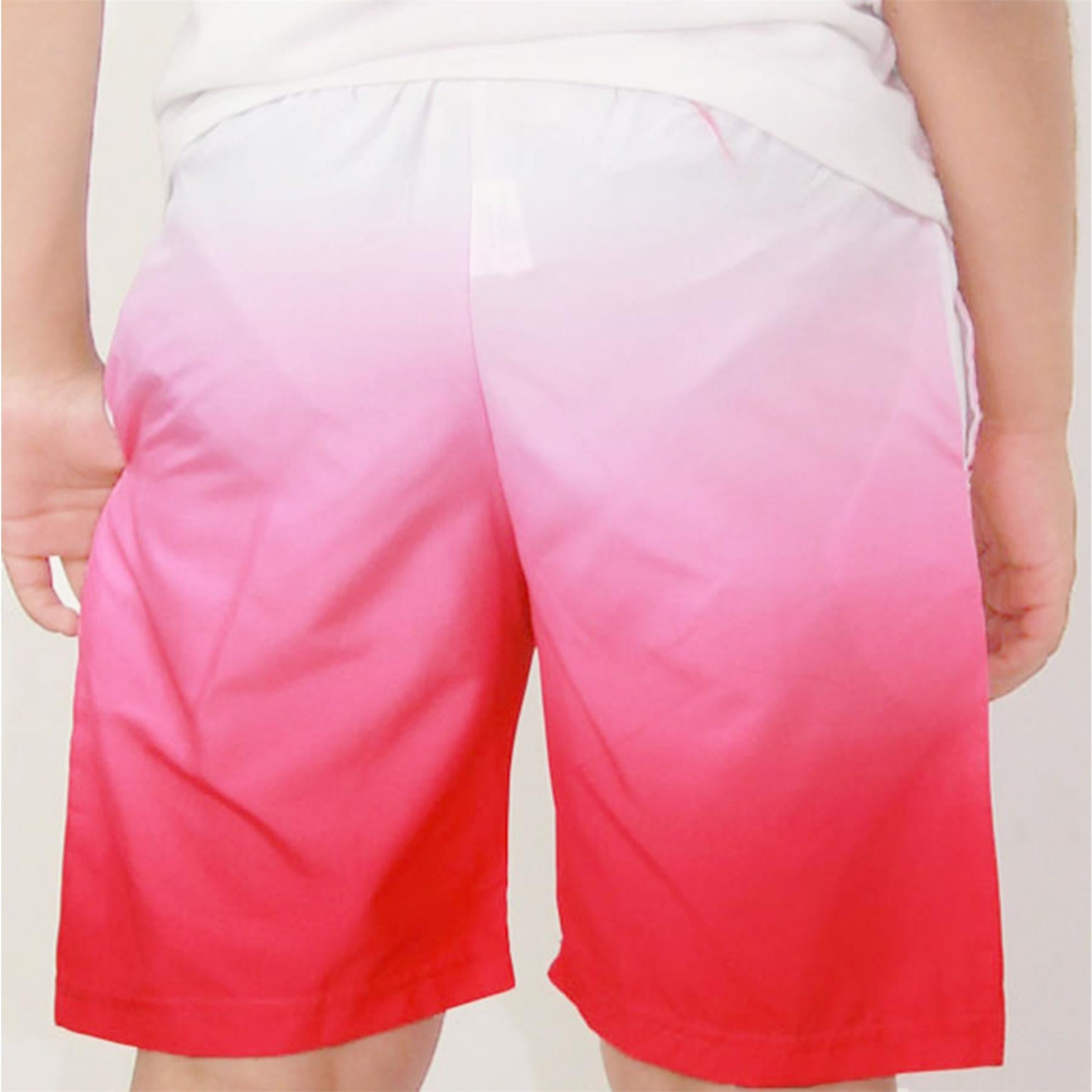 Kids Boys Gradient Colour Shorts Two Tone Fade New Summer Fashion Age 5-13 Years