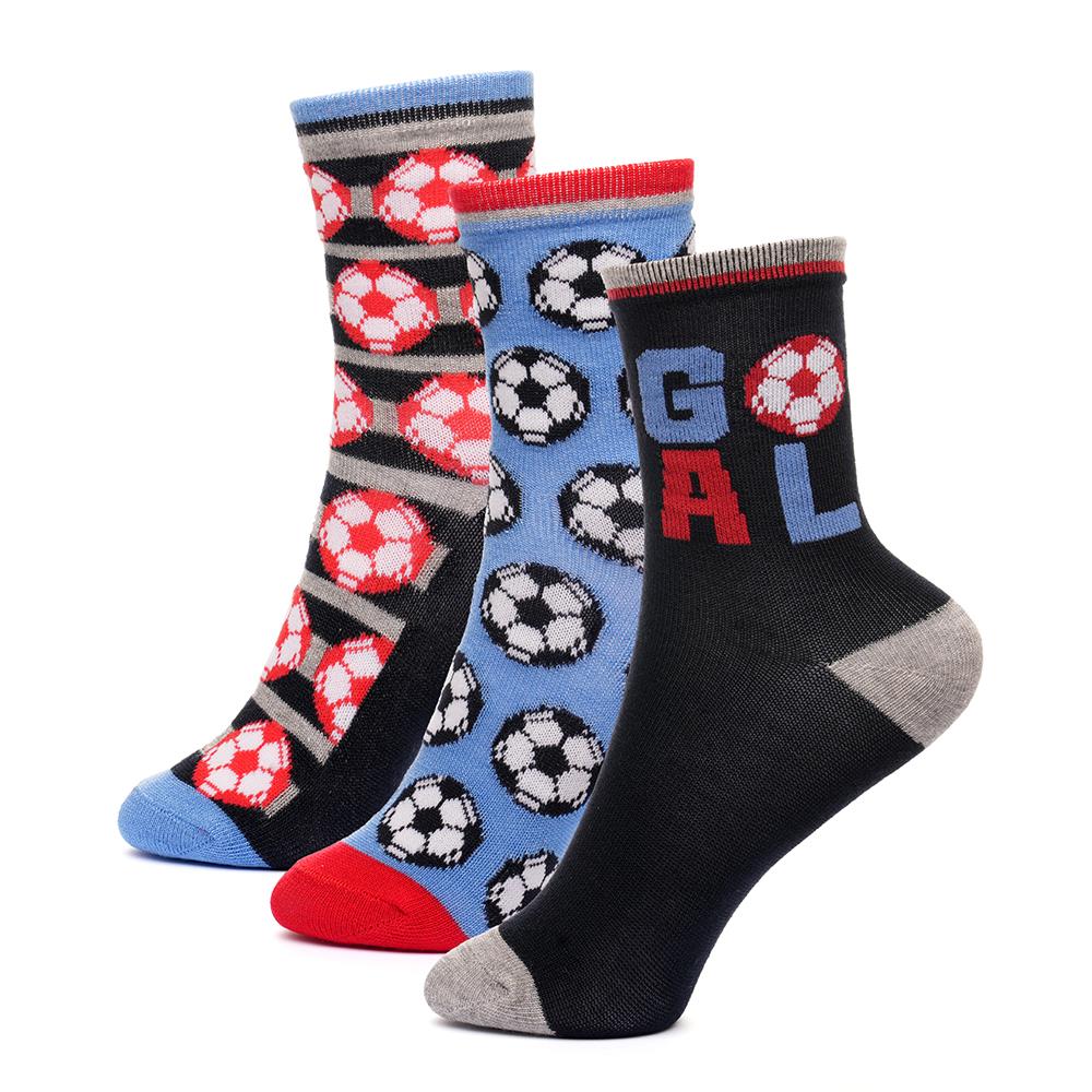 A2Z 4 Kids Boys 6 Pack Football Game Striped Comfortable Premium Athletic Socks