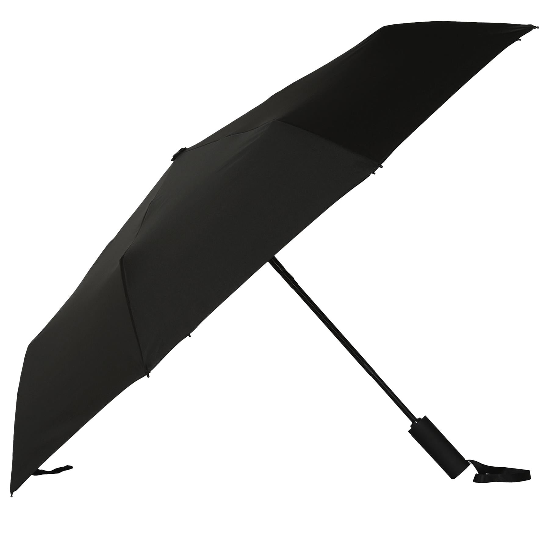 Compact Travel Supermini Umbrella Auto Folding Weather Protect Brolly With Pouch