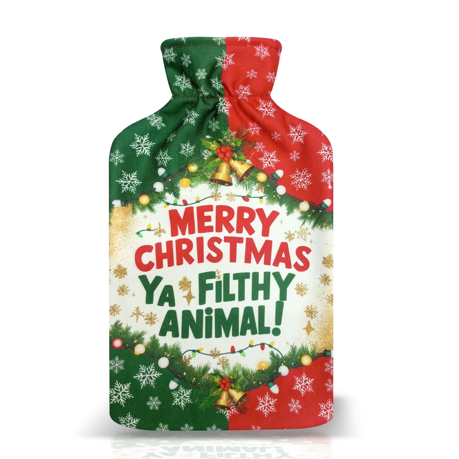 Ya Filthy Animal Christmas Novelty Hot Water Bottles 2L Pain Relief Heat Therapy