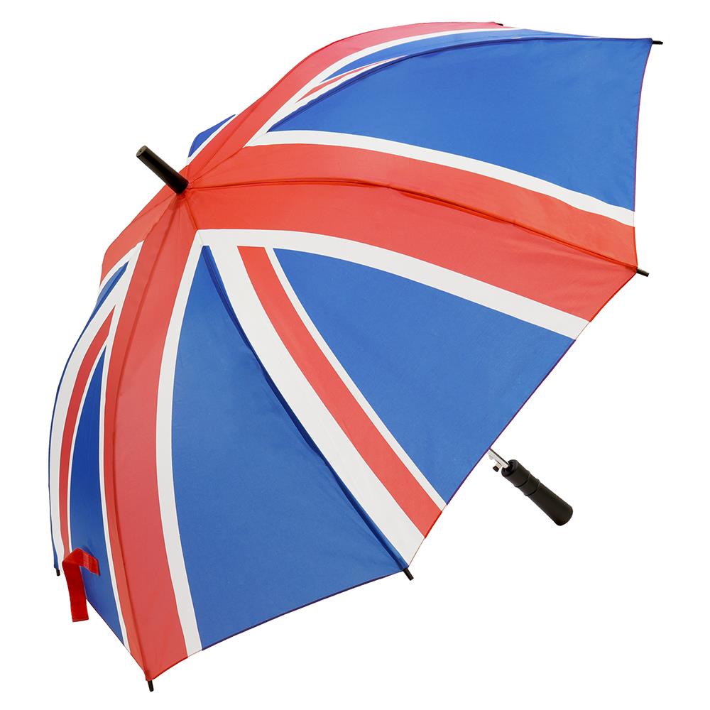 A2Z Union Jack Compact Golf Umbrella Weather Resist Compact UK Flag Stick Brolly