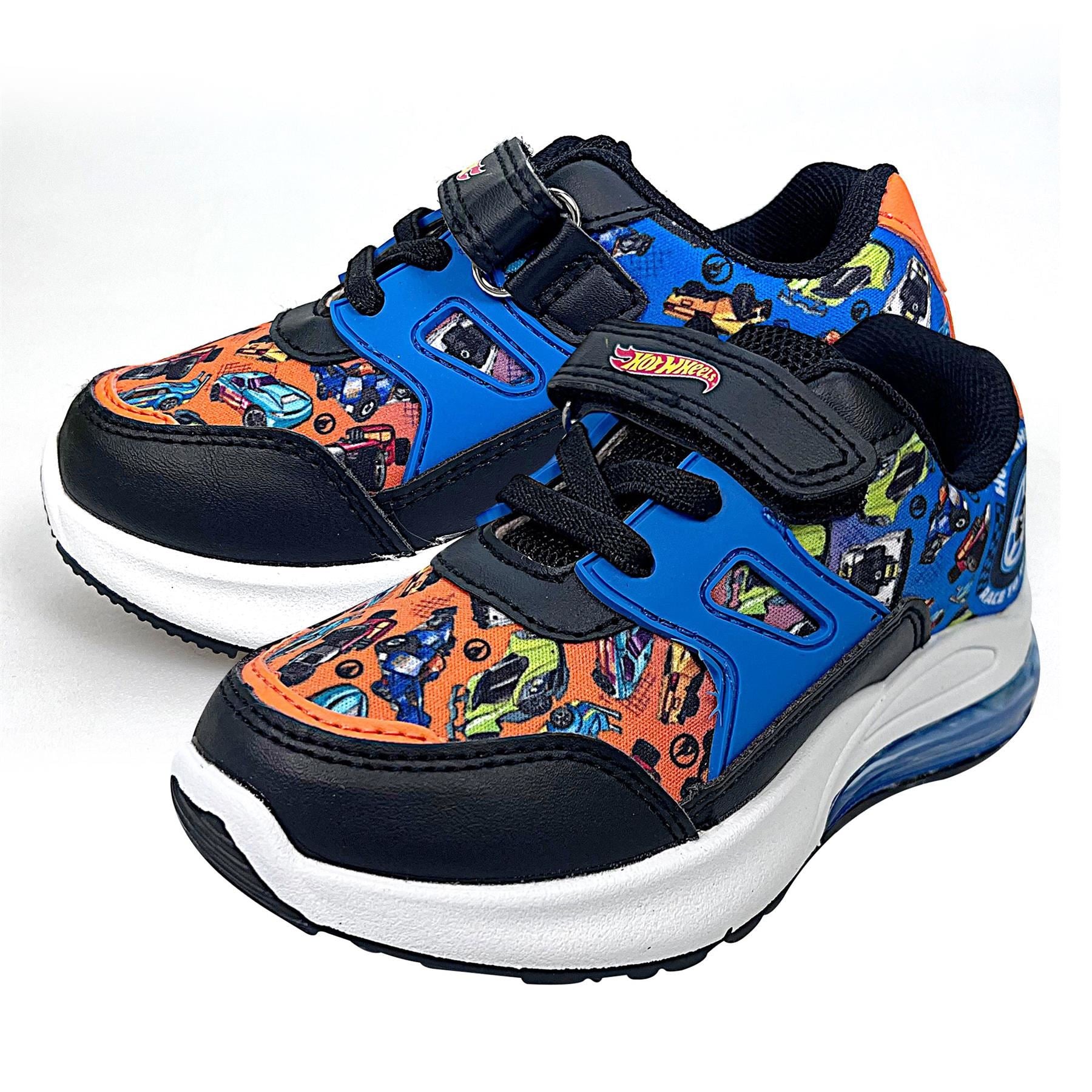 Kids Hot Wheels Light-Up Trainers Officially Licensed Boys Sports Shoes Race Car