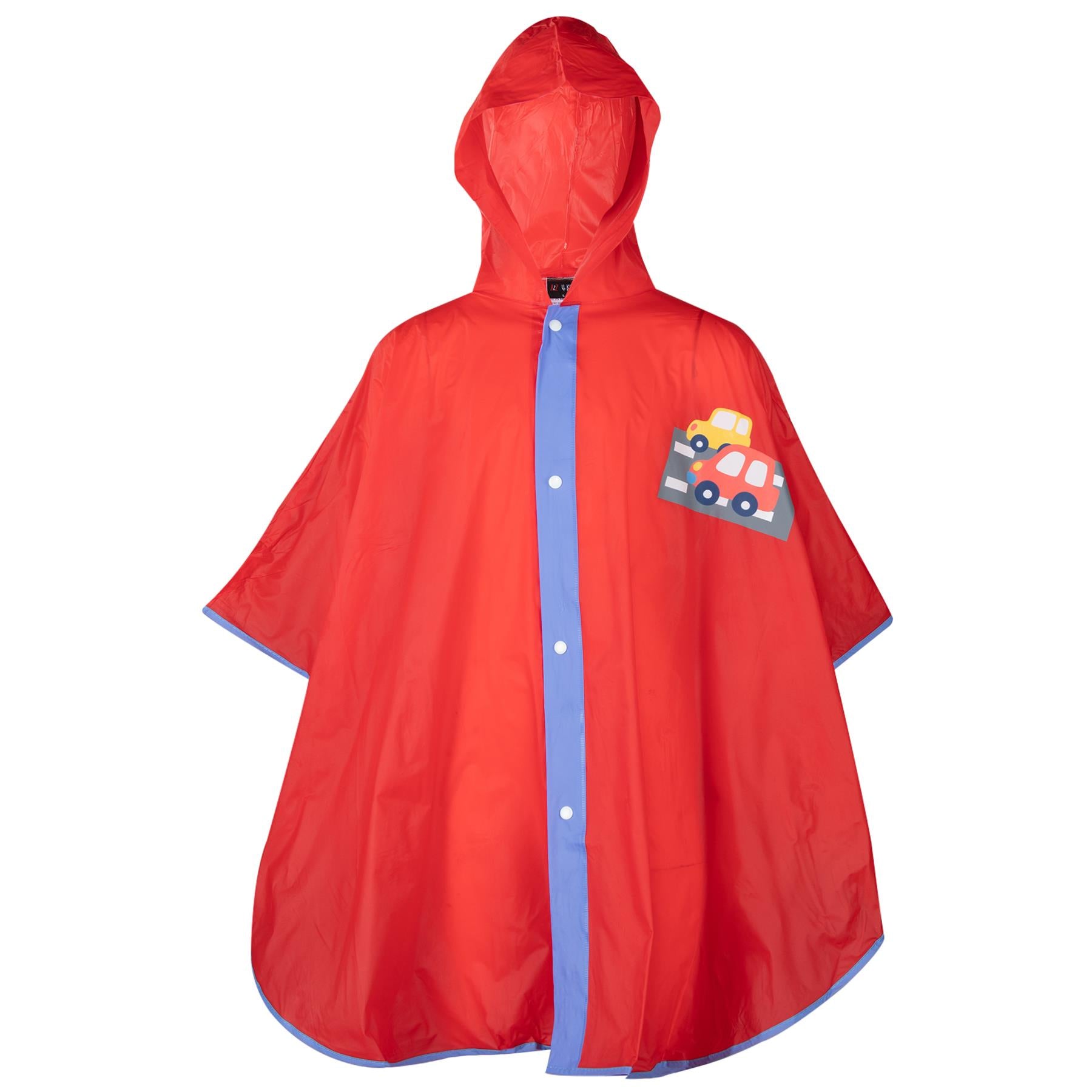 Kids Girls Boys Waterproof Rainwear Poncho Lightweight Hooded Reusable Raincoat