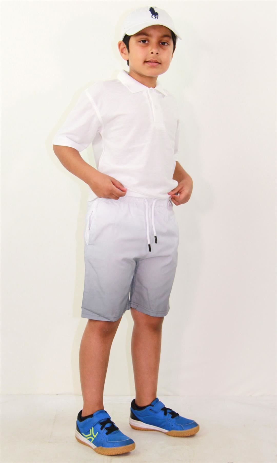 Kids Boys Gradient Colour Shorts Two Tone Fade New Summer Fashion Age 5-13 Years