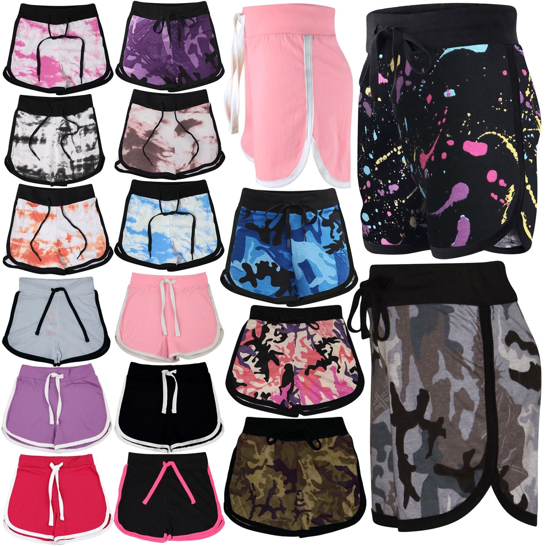 Kids Girls Shorts 100% Cotton Summer Shorts Running Pants