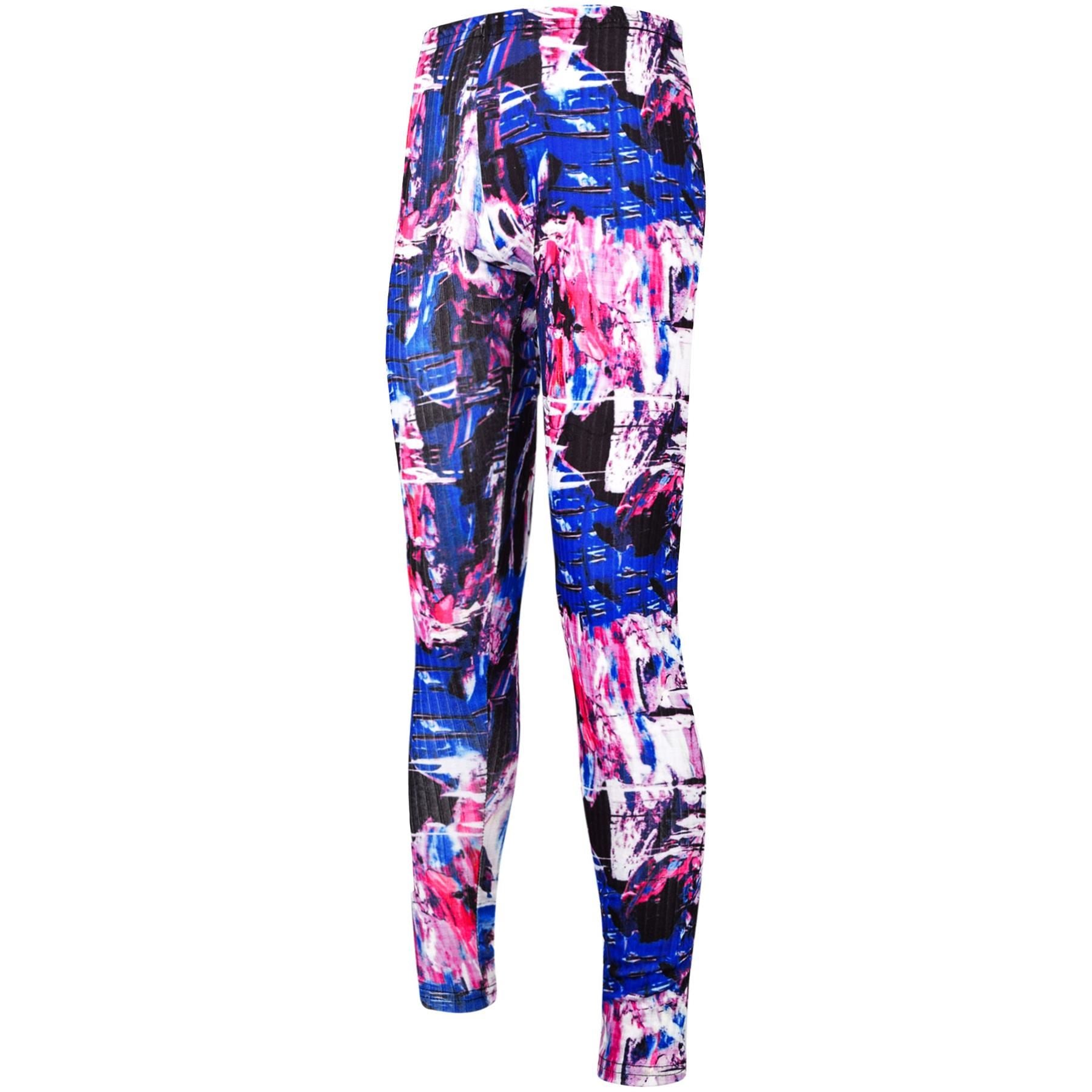 Kids Girls Legging Tie Dye Printed Summer Trendy Fashion Stretchy Dance Bottoms