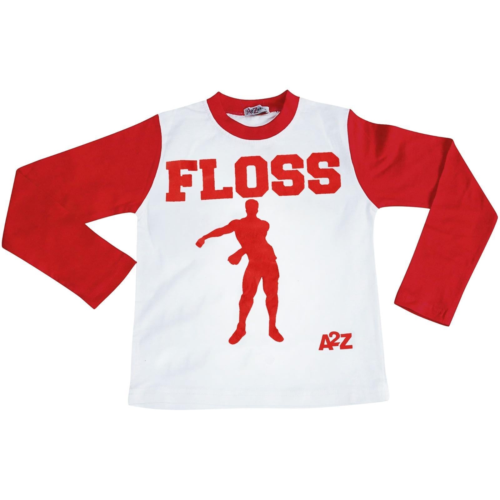 Kids Boys Girls Pyjamas Red Trendy Floss A2Z Print Xmas