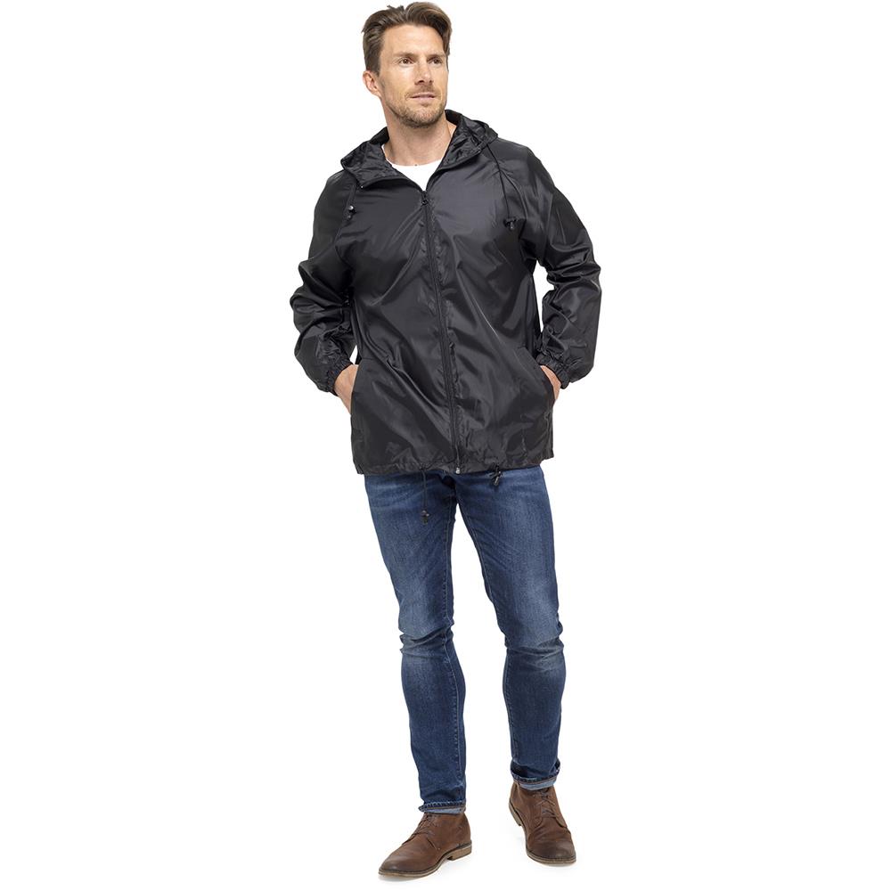 A2Z Men Waterproof Jacket Windbreaker Hooded Lightweight Outdoor Raincoat M-XL