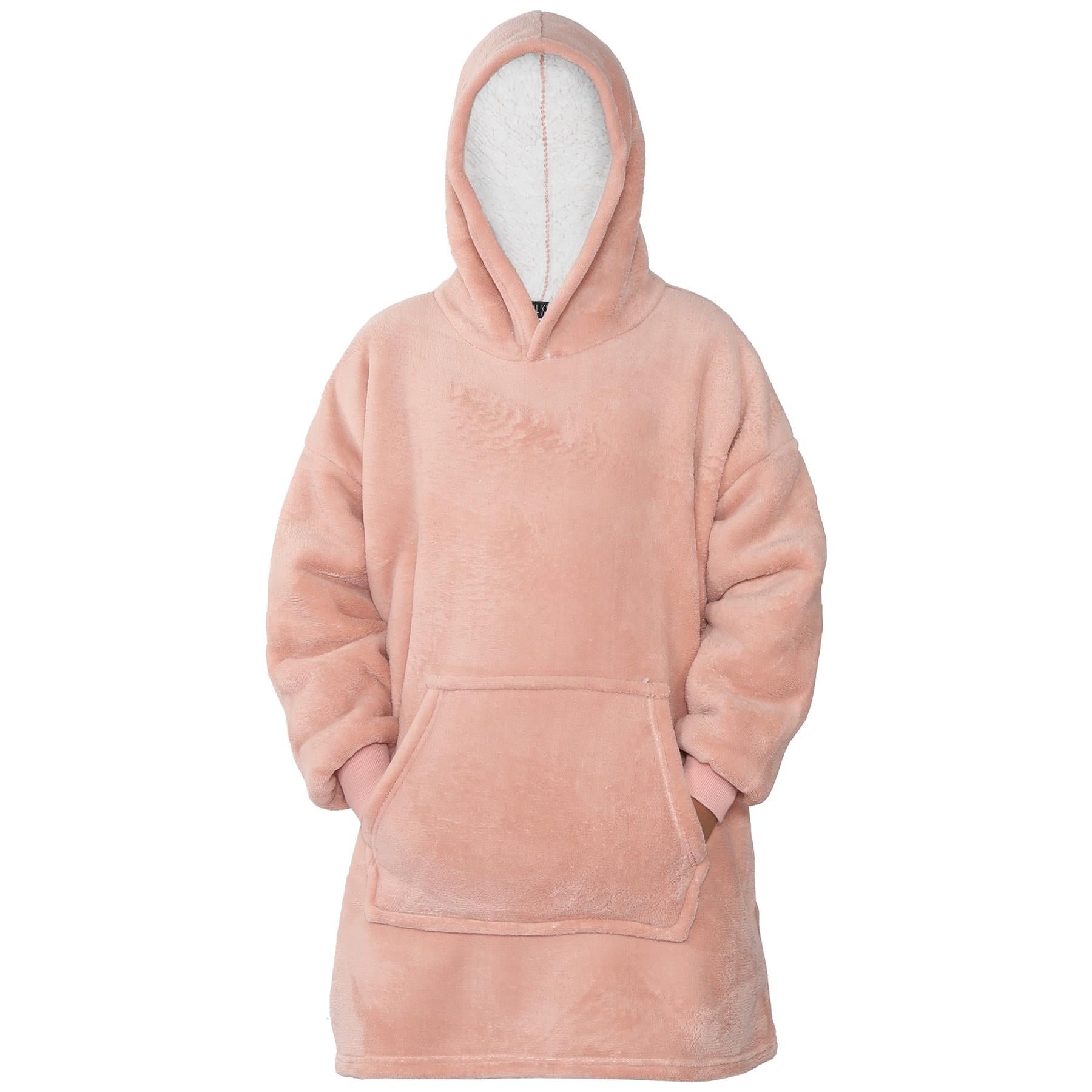 Kids Girls Boys Ultra Soft Oversized Hoodie Snuggle Plush Sherpa Fleece Lining