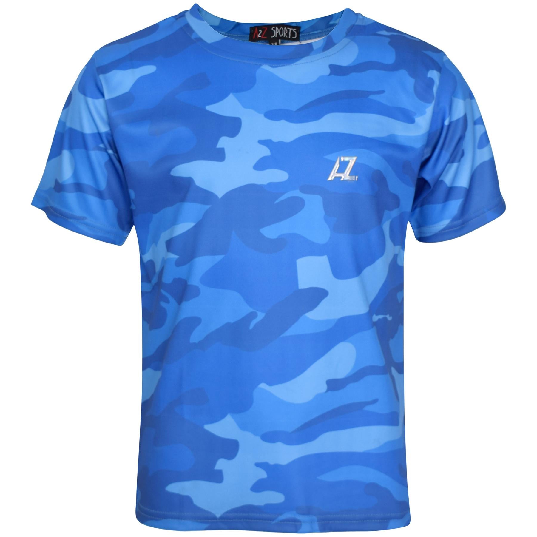 Kids Boys Active T Shirts Camouflage Sports Short Sleeves Summer Tops T-Shirts