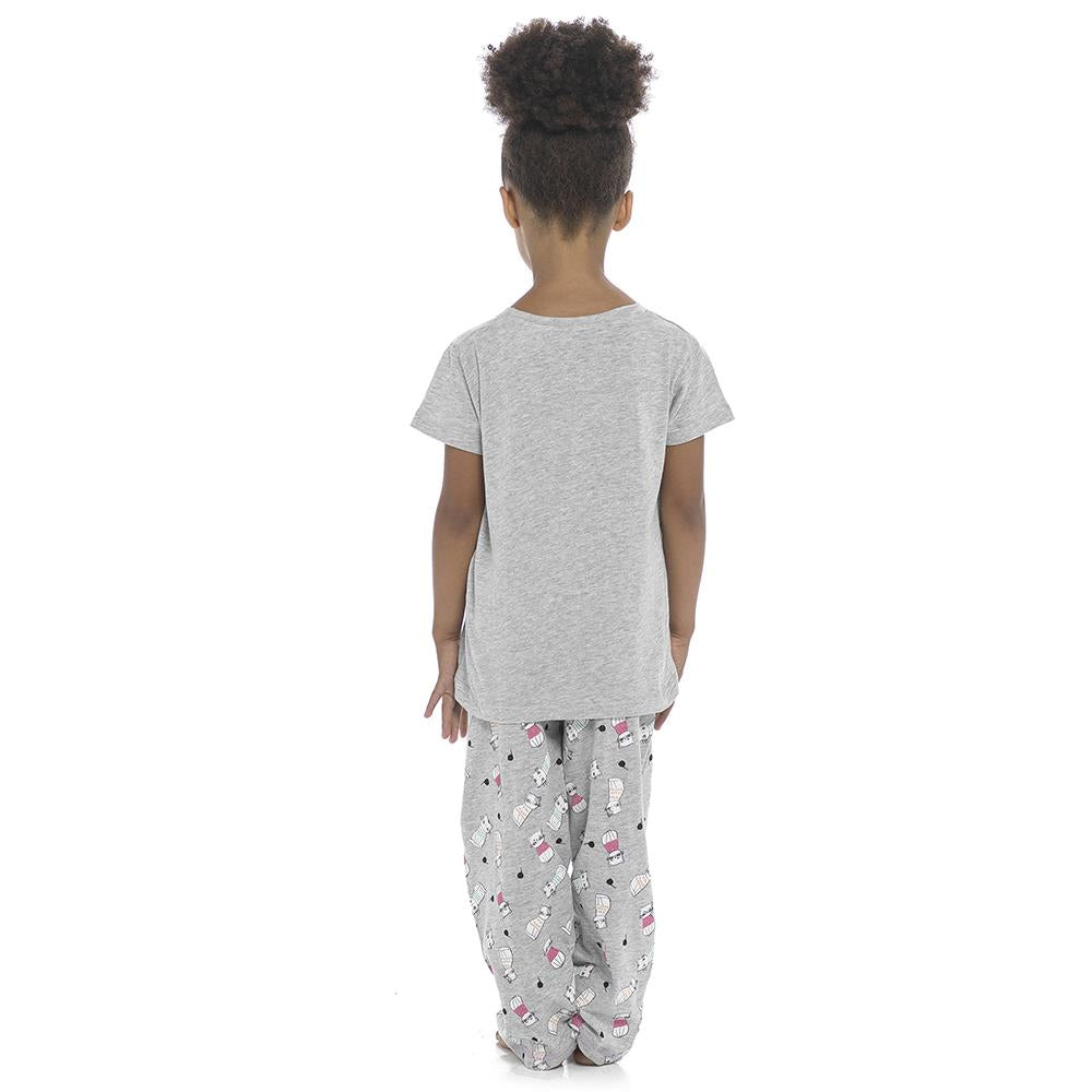 A2Z 4 Kids Girls Short Sleeve Pyjamas Set 2 Piece Comfortable Sleepwear Set