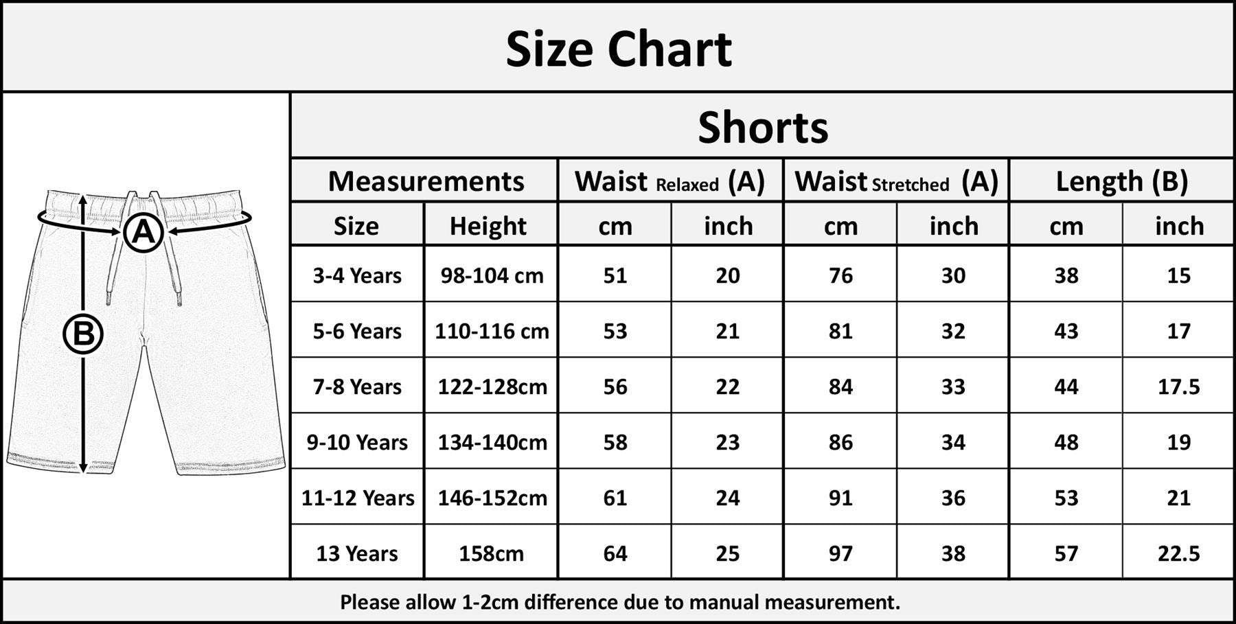 Kids Boys Fleece Shorts Sportswear Activewear Casual Fashion Shorts Age 5-13 Yr