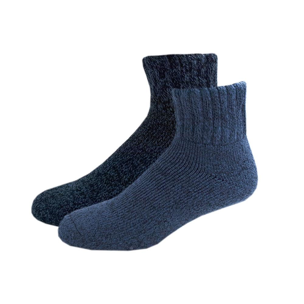 A2Z Mens 2 Pack Slipper Grip Sock Non Slip Comfortable For Daily Wear Cosy Socks