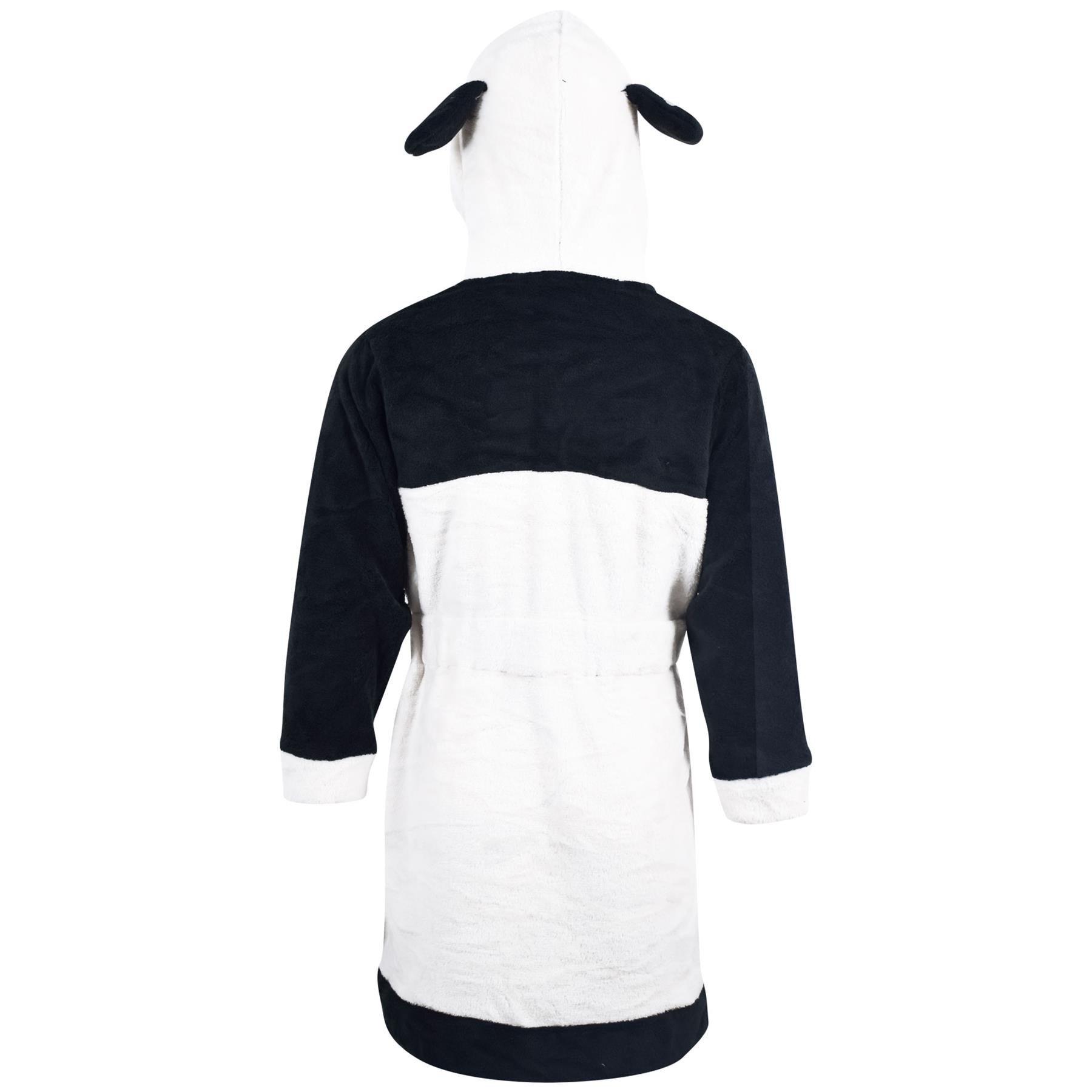 Kids Girls Boys Super Soft 3D Panda Animal Hooded Bathrobe