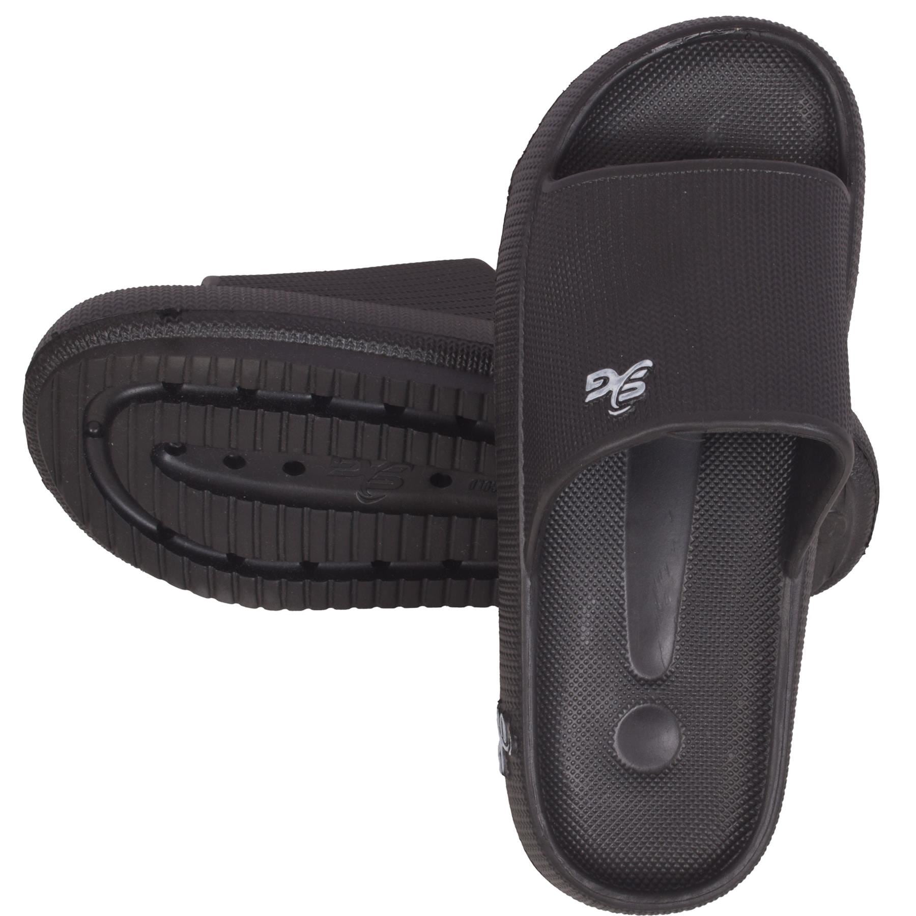Mens Open Toe Slider Summer Beach Pool Slides Sandals Anti-Slip House Slippers
