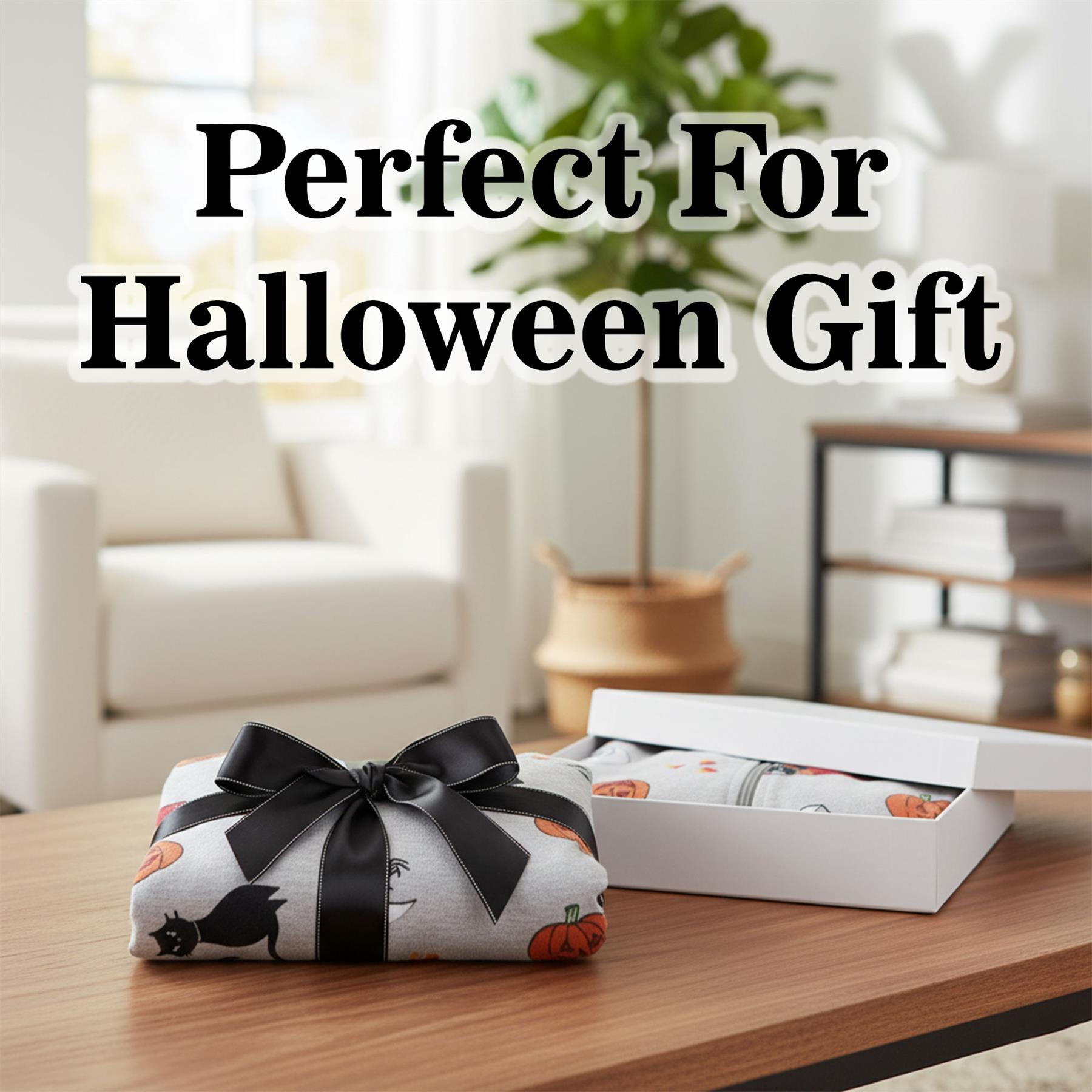 Kids Girls Boys One Piece Halloween Print Onesie