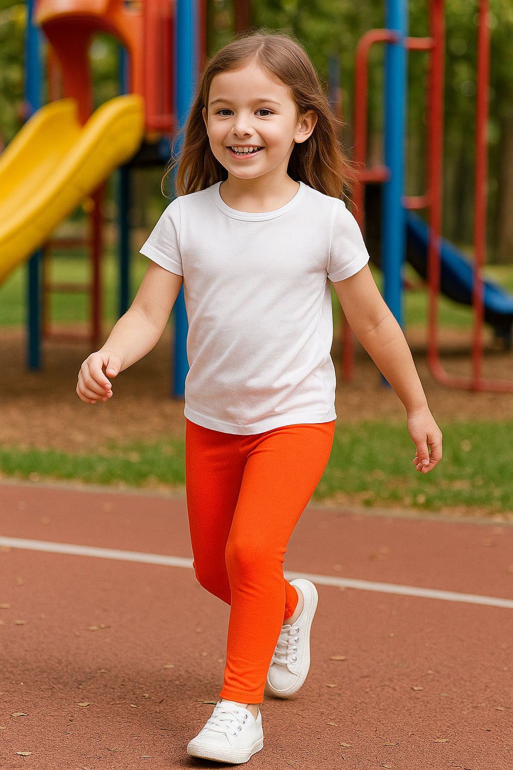 Gilrs Legging Kids Plain Color School Fashion Dance Leggings New Age 5-13 Years