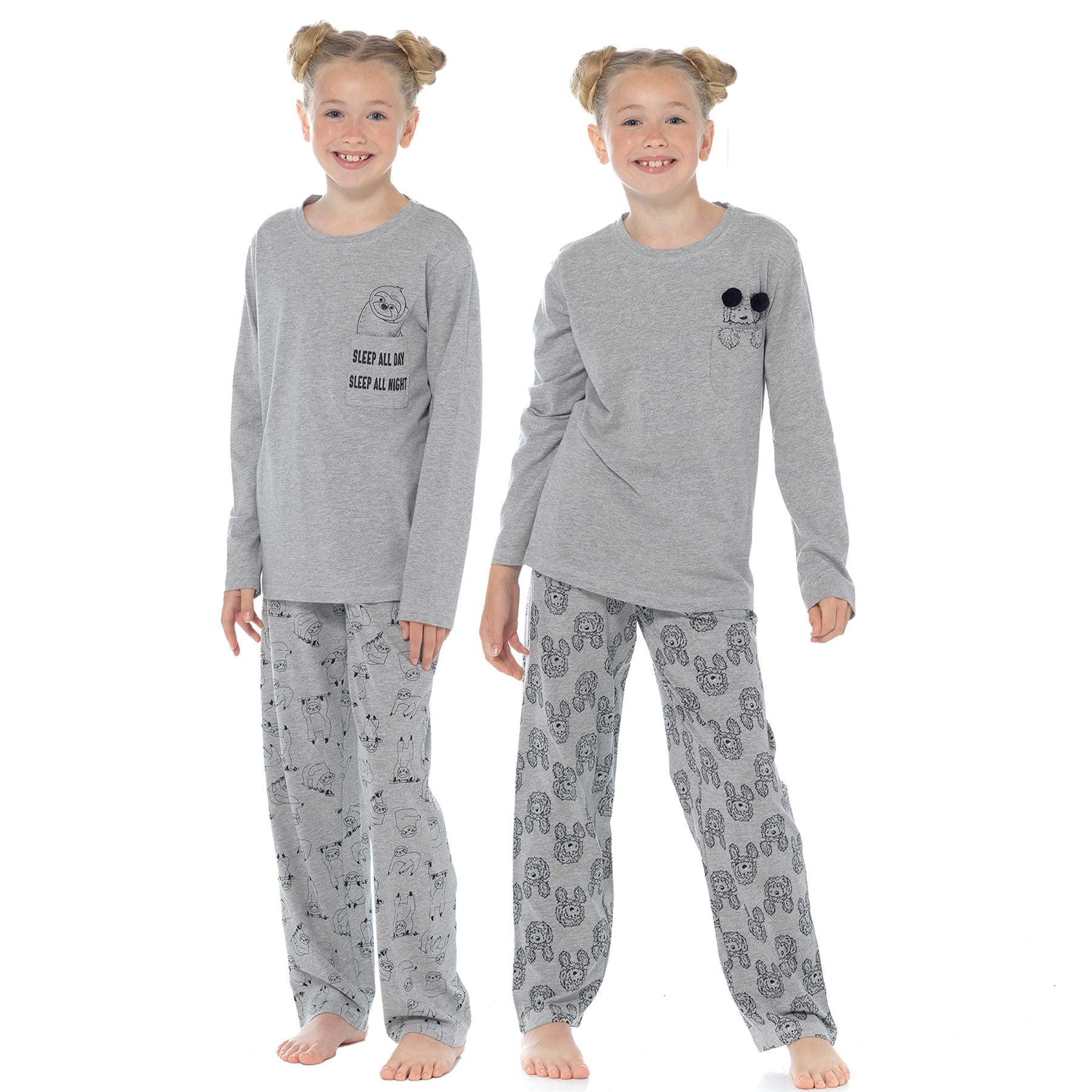 A2Z 4 Kids Girls Pyjamas 2 Piece Comfortable Loungewear Children PJS Set 7-13 Yr