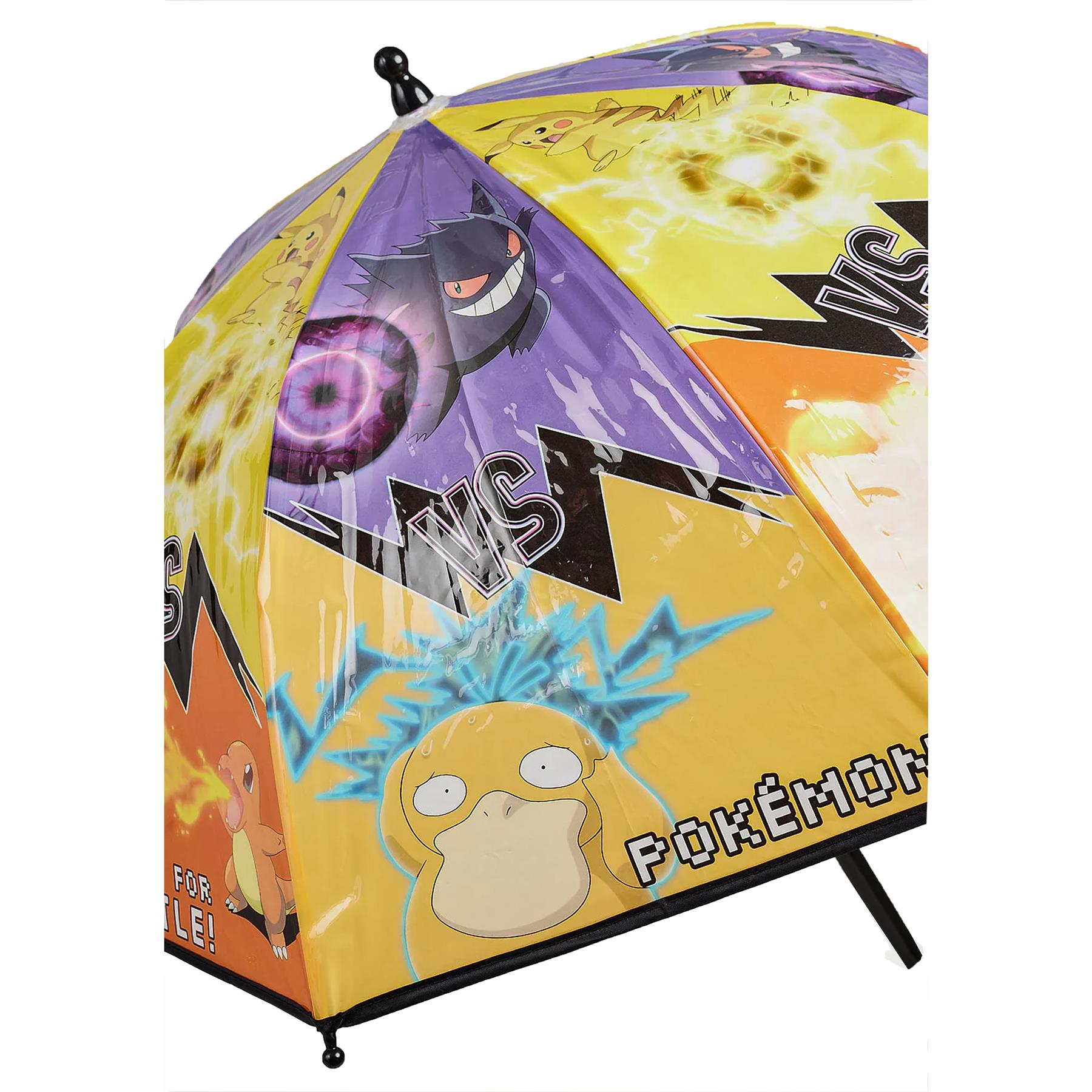 Pokemon Kids Umbrella Officially Licensed Battle Design Character Brolly Unisex