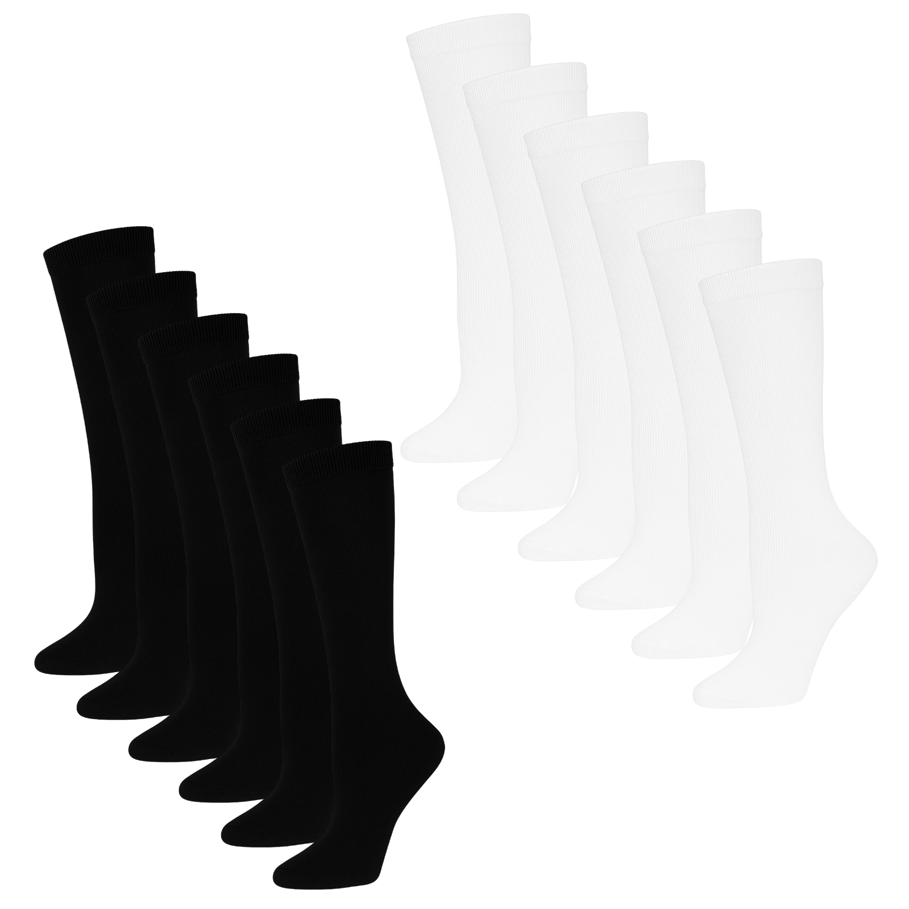 Girls Knee High Socks Cotton Back To School Uniform Socks Party Wear Long Socks