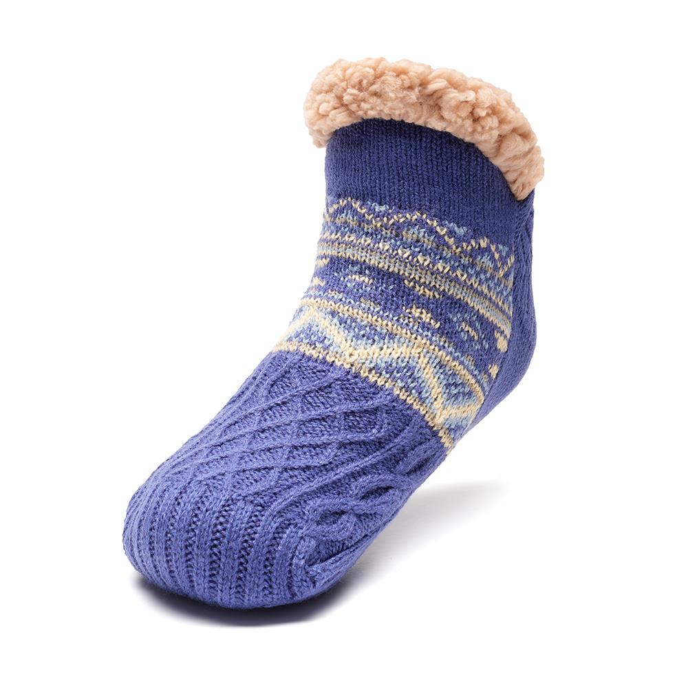 Fluffy Slipper Socks Sherpa Fleece Lining Warm Bed Slipper Socks One Size 7-11UK