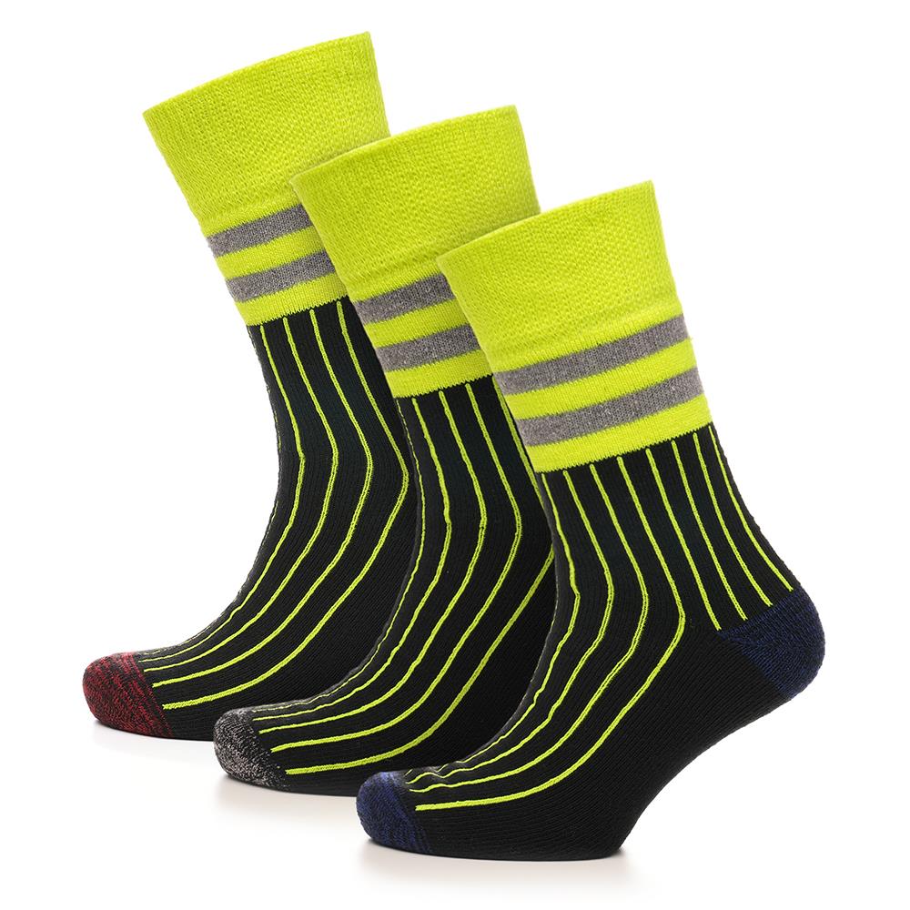 A2Z Mens 3 Pack Crew Workwear Socks Comfort For Daily Wear Work Heavy Duty Socks