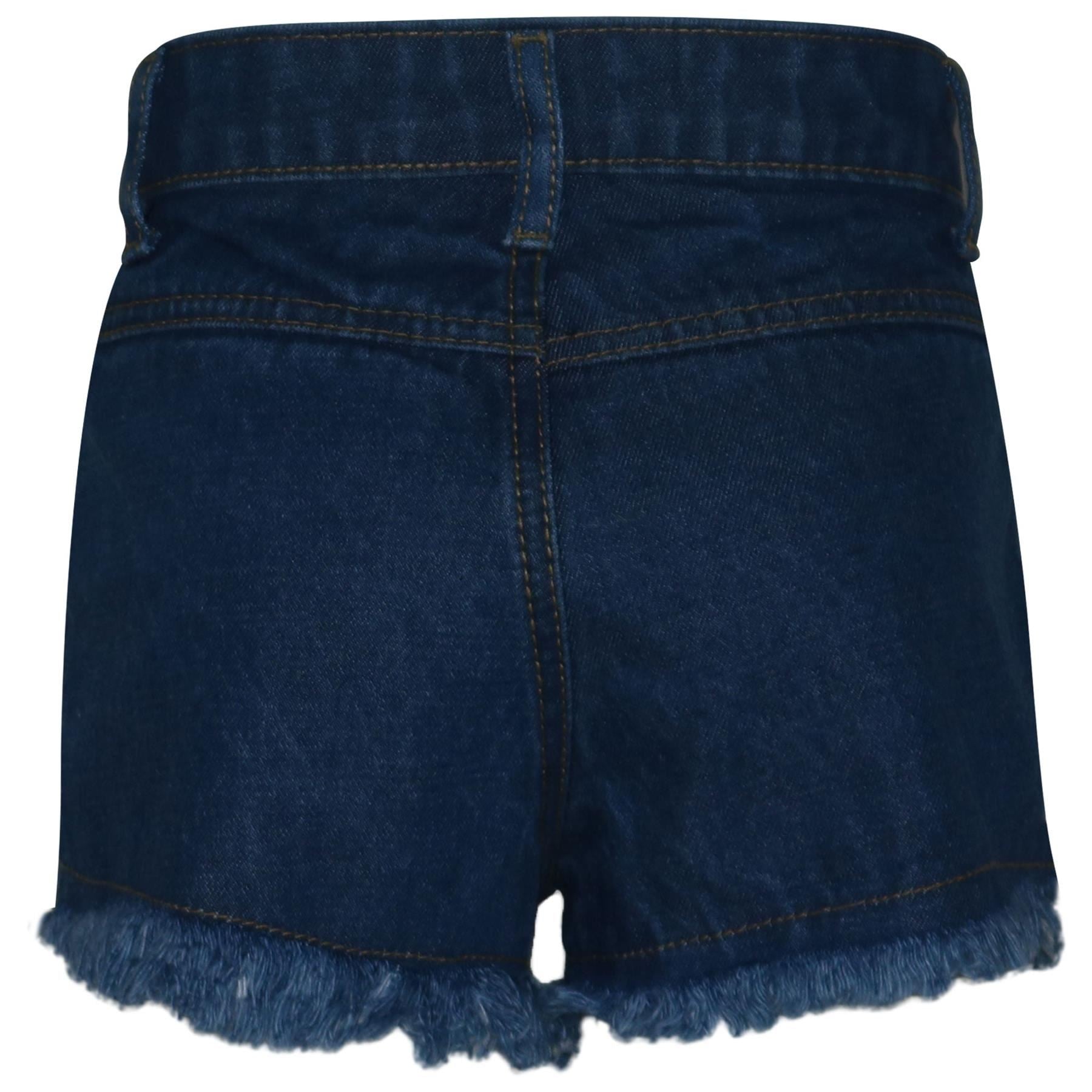 Kids Girls Shorts Ripped Jeans Hot Pants Summer Denim Short