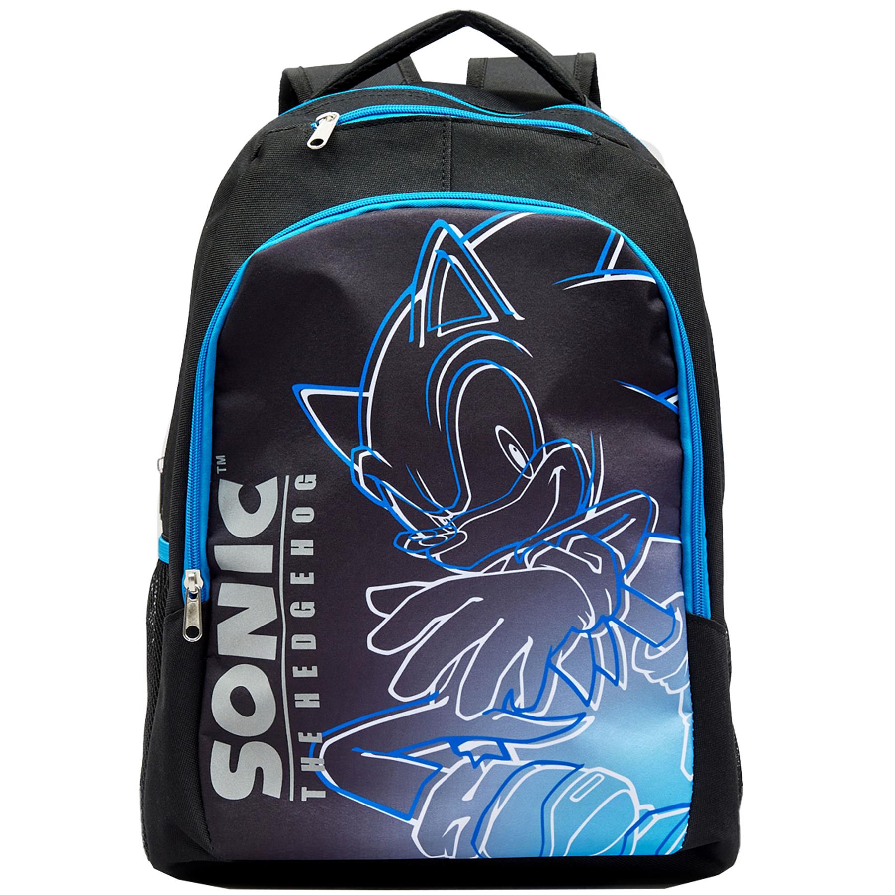 Kids Officially Licensed Sonic The Hedgehog Backpack Amazing School Travel Bag
