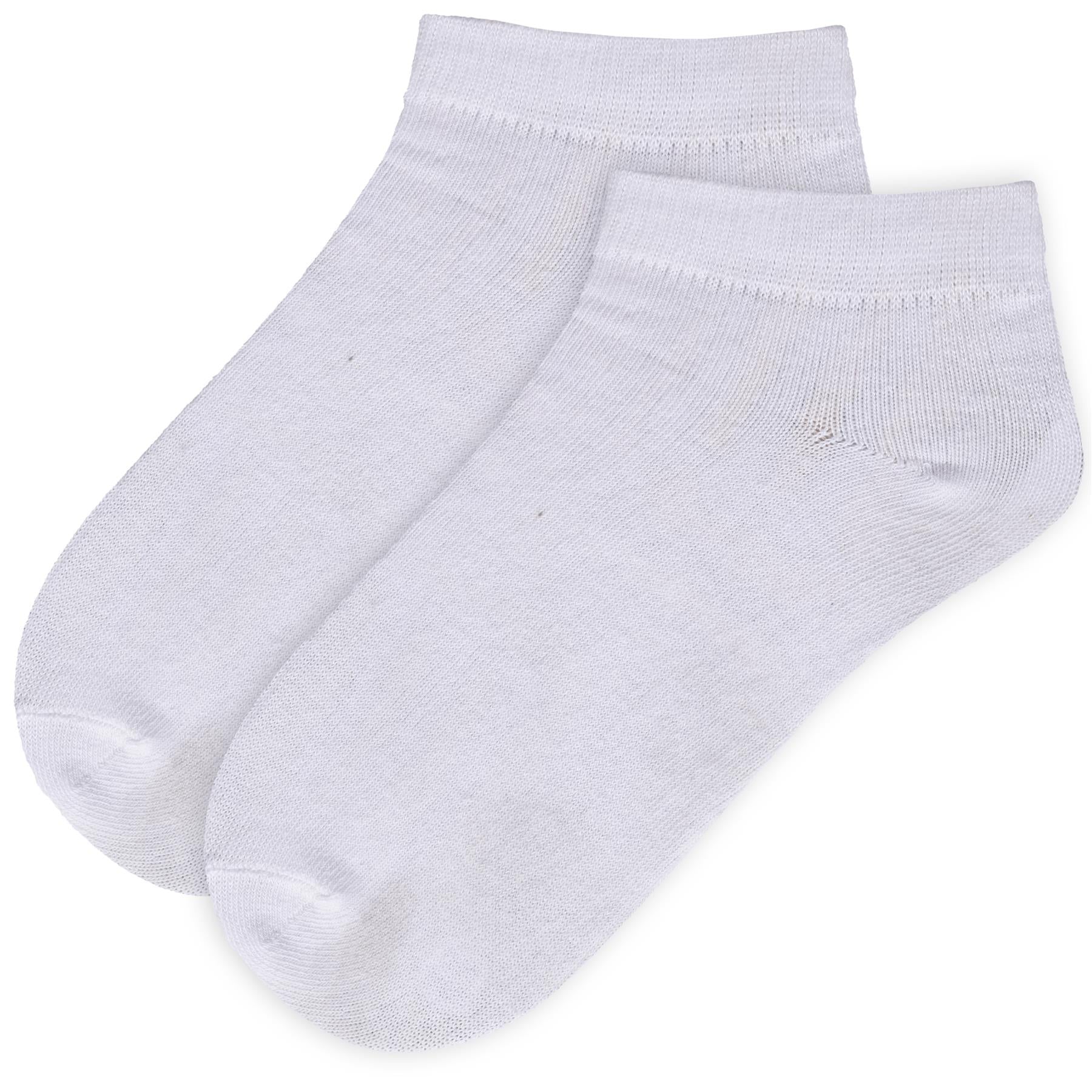 Kids 6 Pack Girls Boys Plain Trainer No Show Socks Cotton School Low Cut Socks