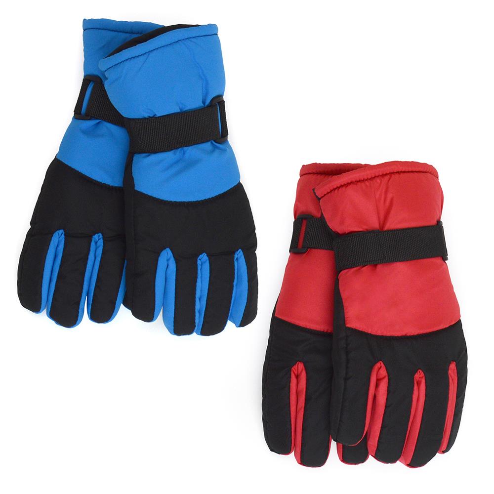 Boys Ski Snowboarding Gloves Kids Windproof Winter Warm Active Mittens 6-13 Yrs