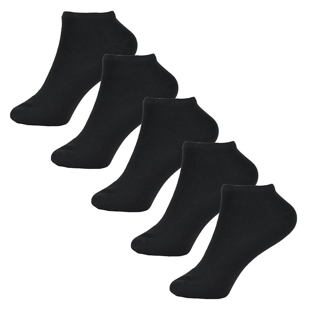 A2Z Mens Plain Trainer Socks Low Cut Cotton Pack of 5 Stylish Ankle Socks