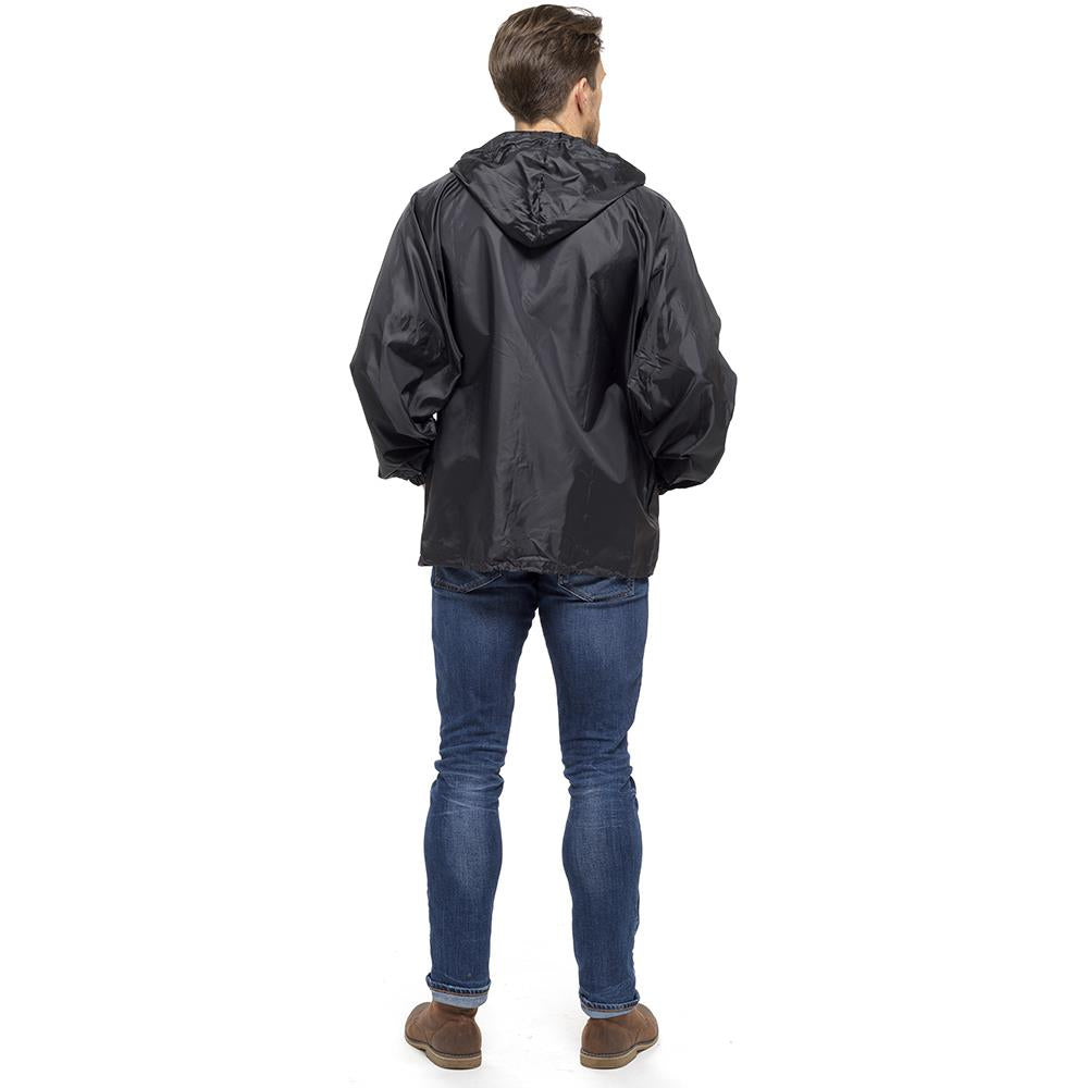 A2Z Men Waterproof Jacket Windbreaker Hooded Lightweight Outdoor Raincoat M-XL