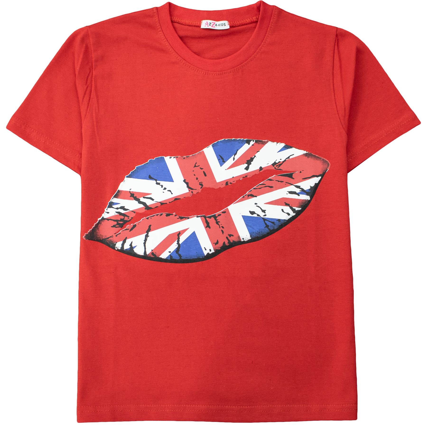 Kids Girls Boys T Shirts Union Jack Flag King Charles III Coronation Ceremony