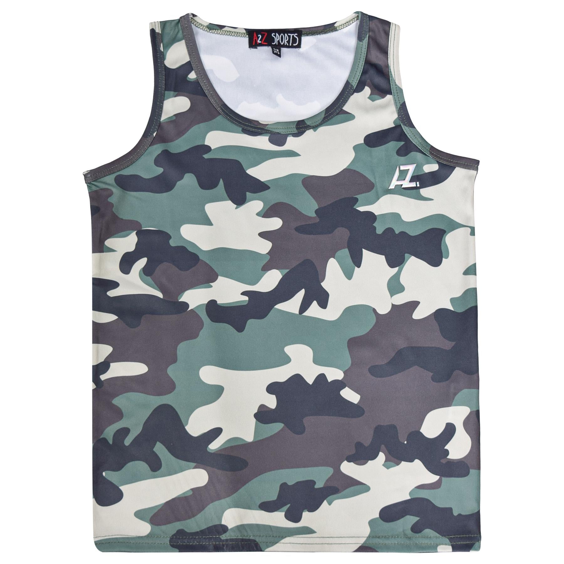 Kids Boys Camouflage Sports Vest Athletic Soft Feel Summer Tank Sleeveless Top