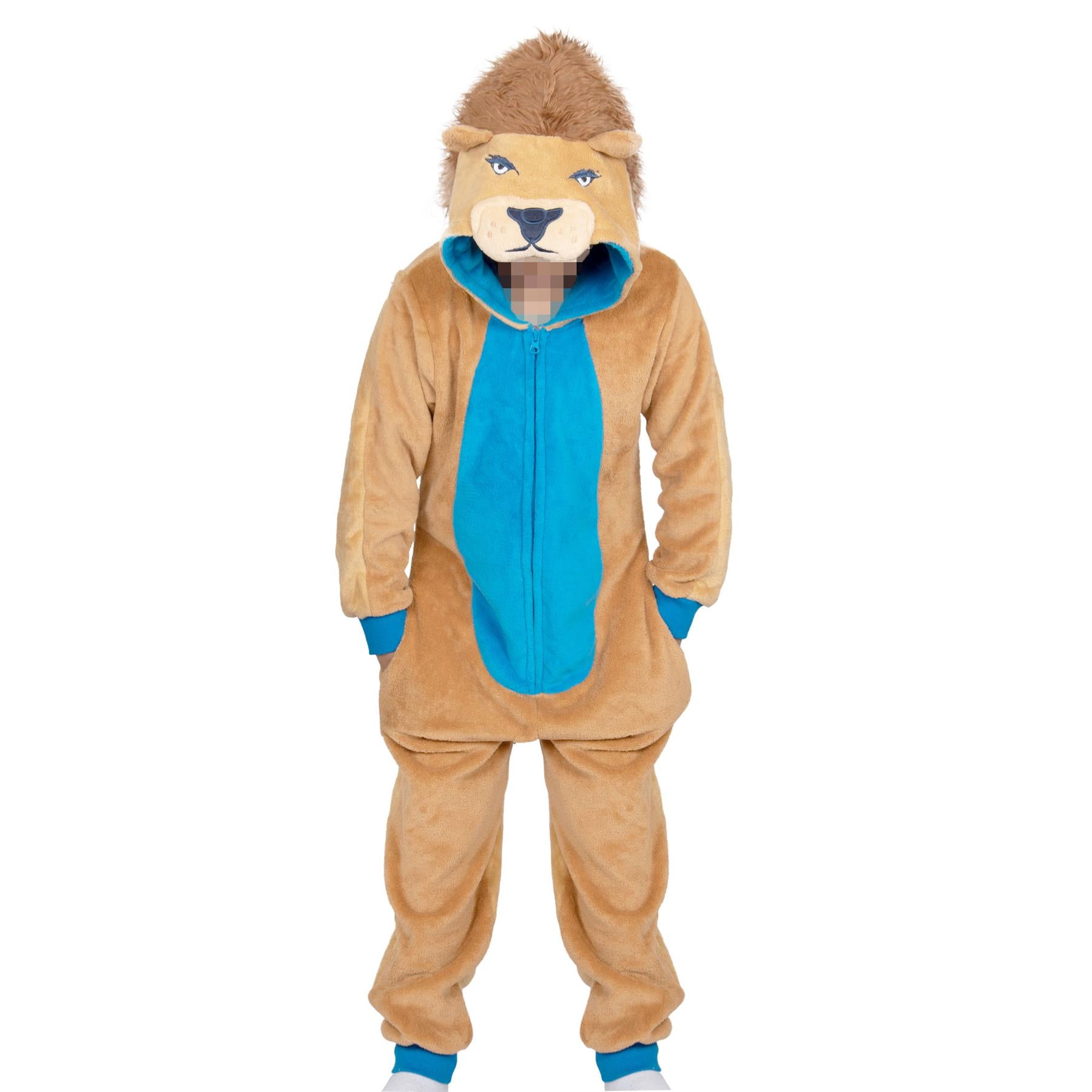 Kids 2 Tone Lion A2Z Onesie One Piece Unisex Lion Nativity Cosplay Jumpsuit