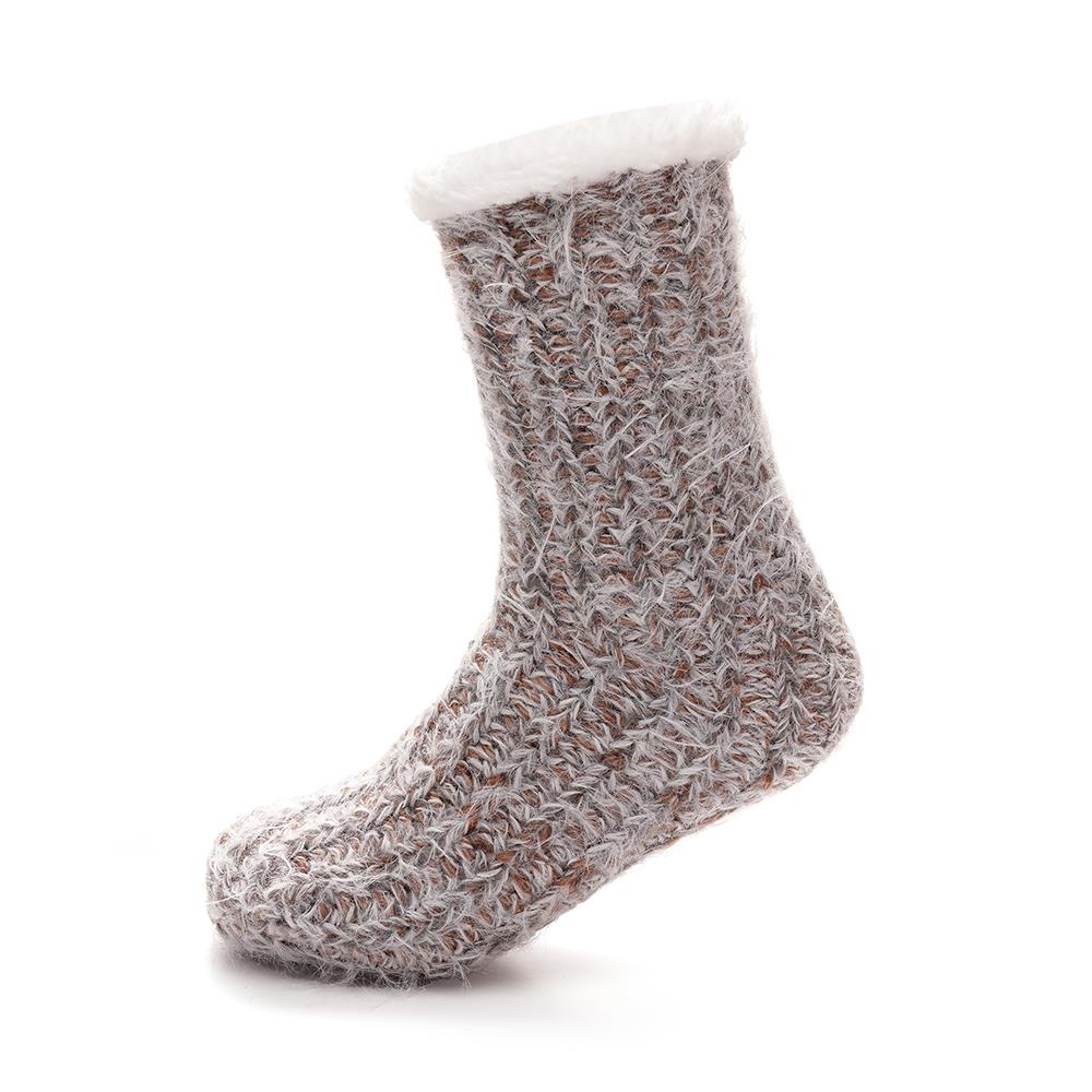 A2Z Ladies Space Dyed Yarn Lounge Socks Sherpa Lining Comfort Soft Fuzzy Socks