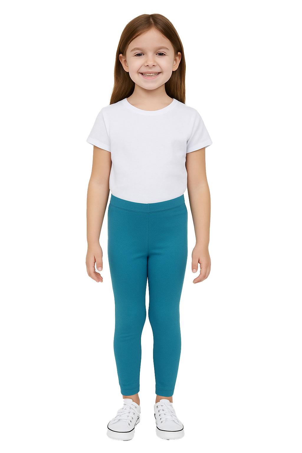 Gilrs Legging Kids Plain Color School Fashion Dance Leggings New Age 5-13 Years
