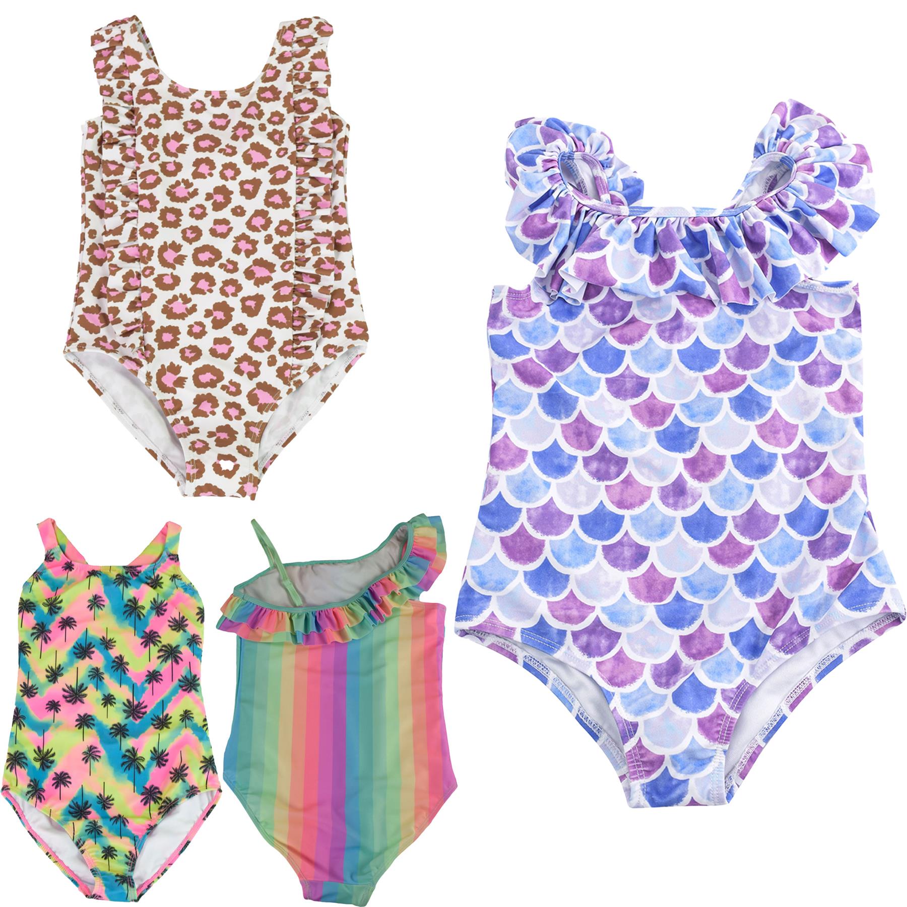 A2Z 4 Kids Girls All in One Swimming Costume Kids Swimsuit Beach Bath Swimwear