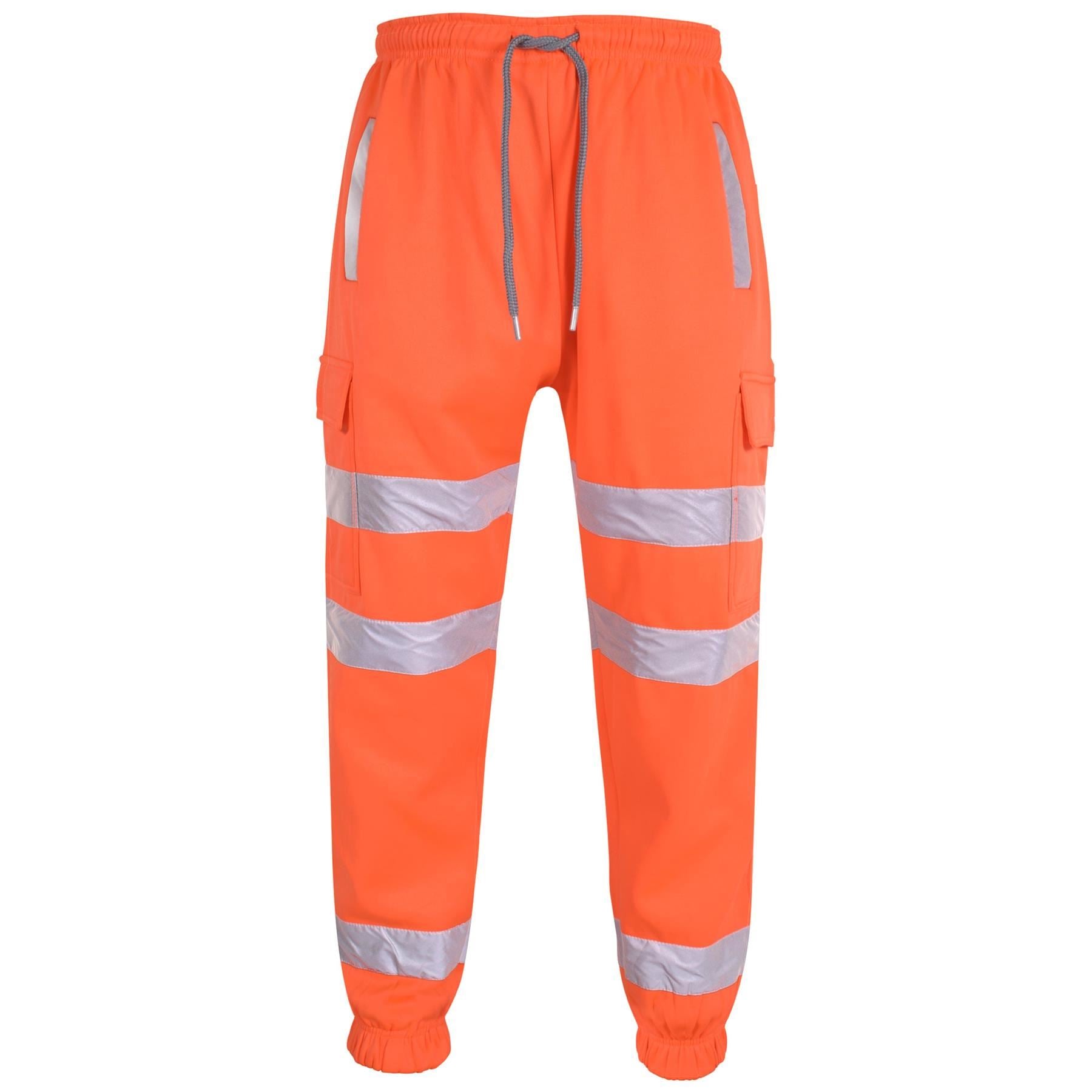 A2Z High Visibility Safe Work Reflective Pants Hi Vis Cargo Trousers For Mens