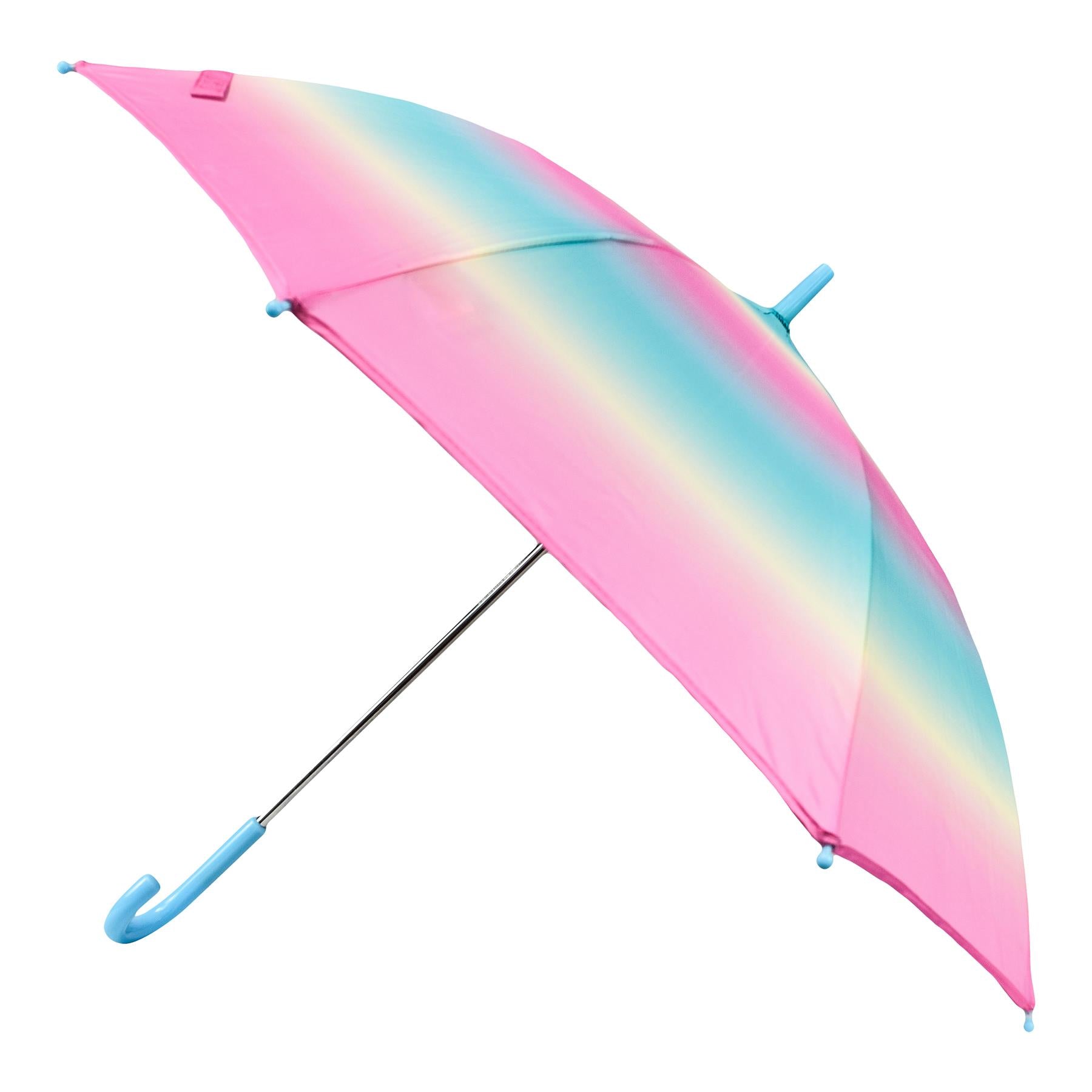 A2Z 4 Kids Stick Umbrella Rainbow Walking Umbrellas Wind Water Proof 110cm Brolly